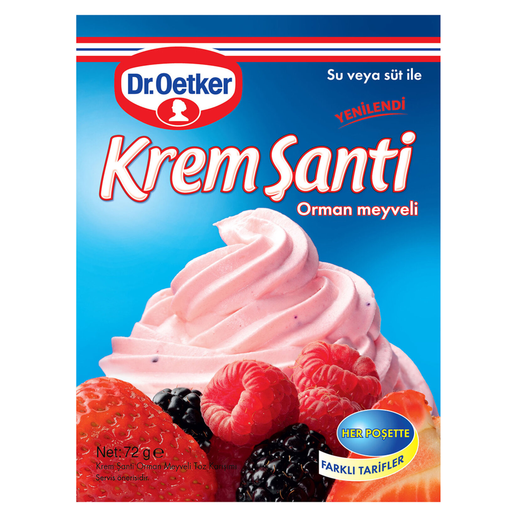 Dr.Oetker Orman Meyveli Krem Şanti 72 G