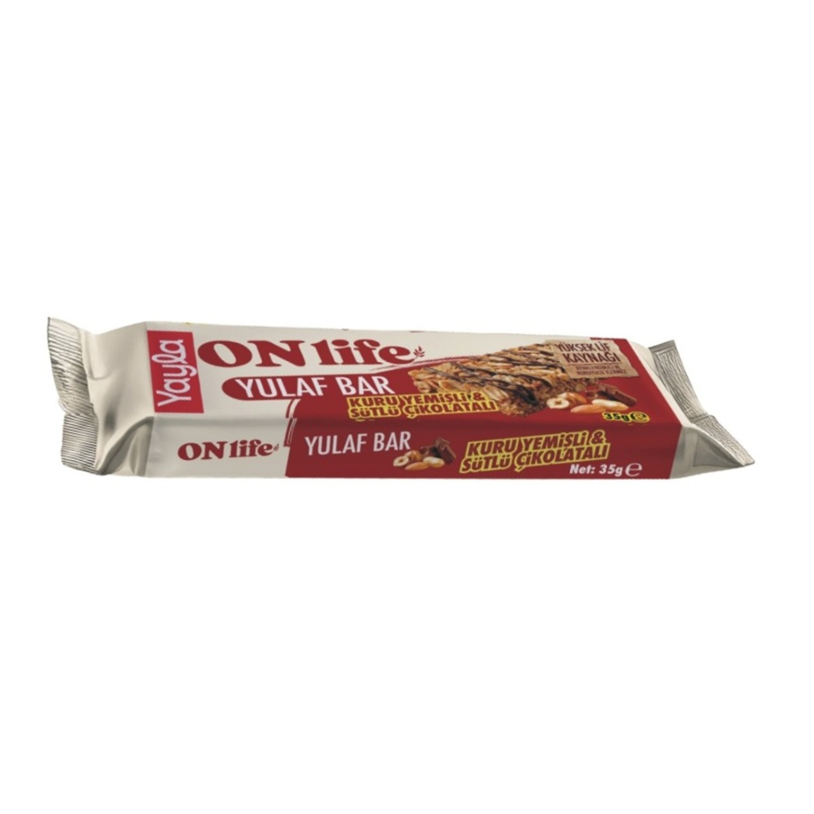 Yayla Onlife Kuru Yemişli Sütlü Çikolatalı Yulaf Bar 35 G