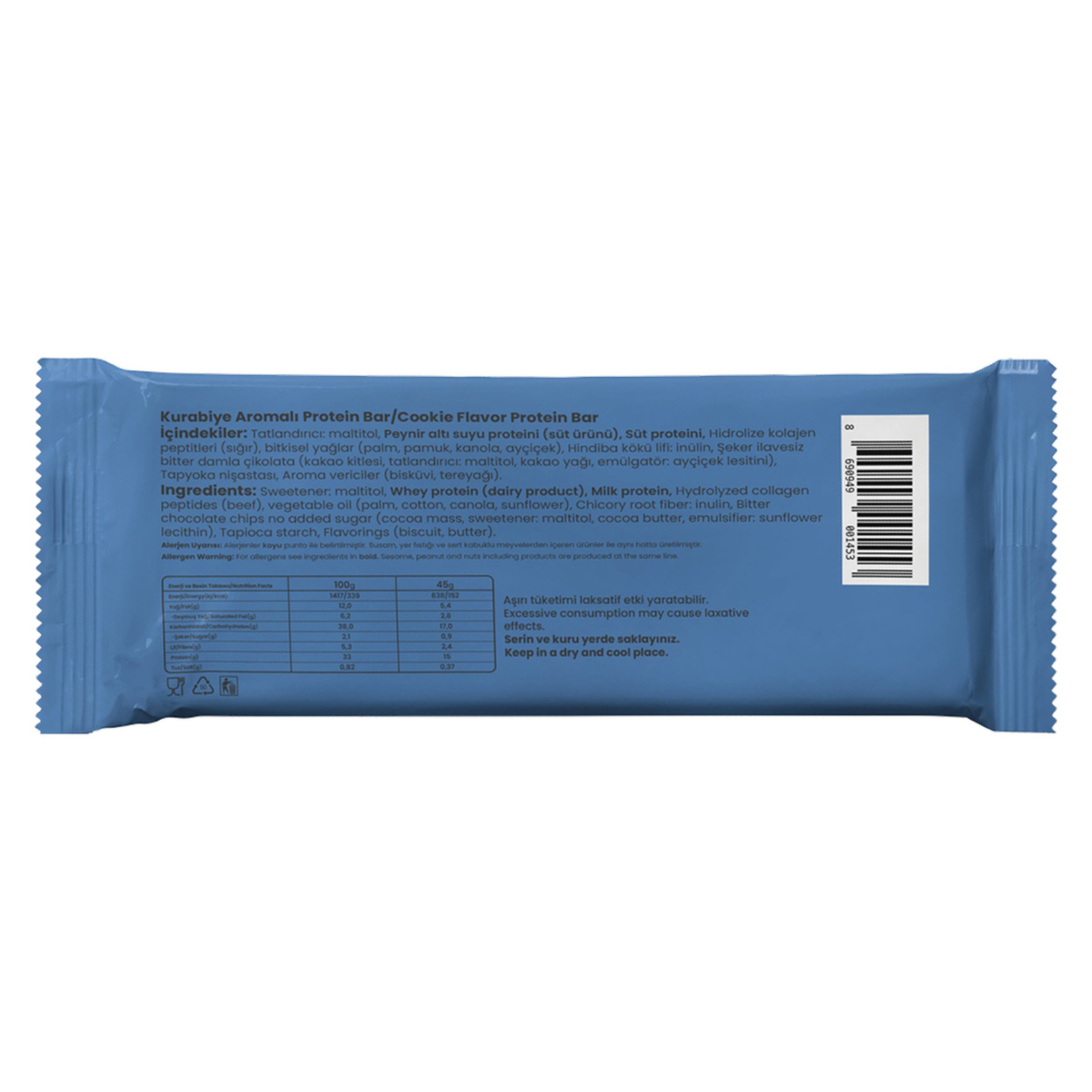 Bahs Cookie Dream Protein Bar 45 G - Görsel 2
