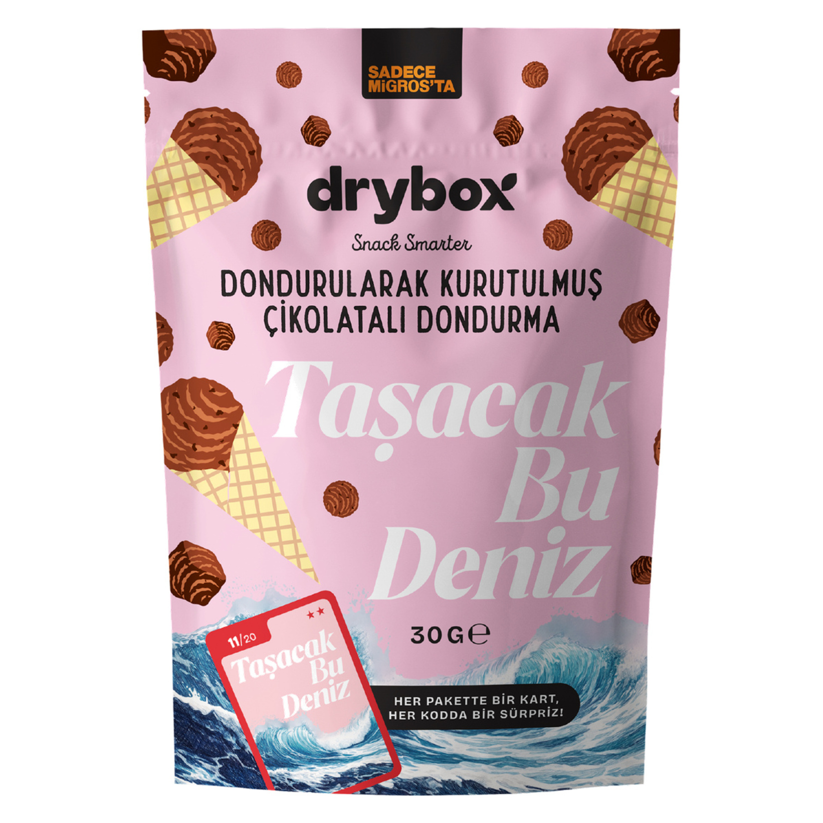 Drybox Dondurularak Kurutulmuş Çikolatalı Dondurma 30 G - Görsel 1