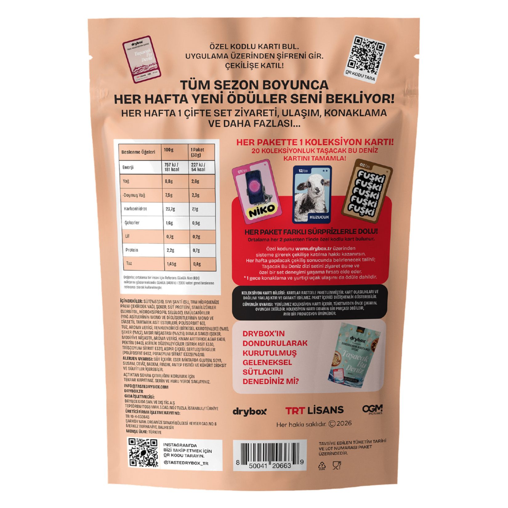 Drybox Dondurularak Kurutulmuş Kazandibi 30 G - Görsel 2