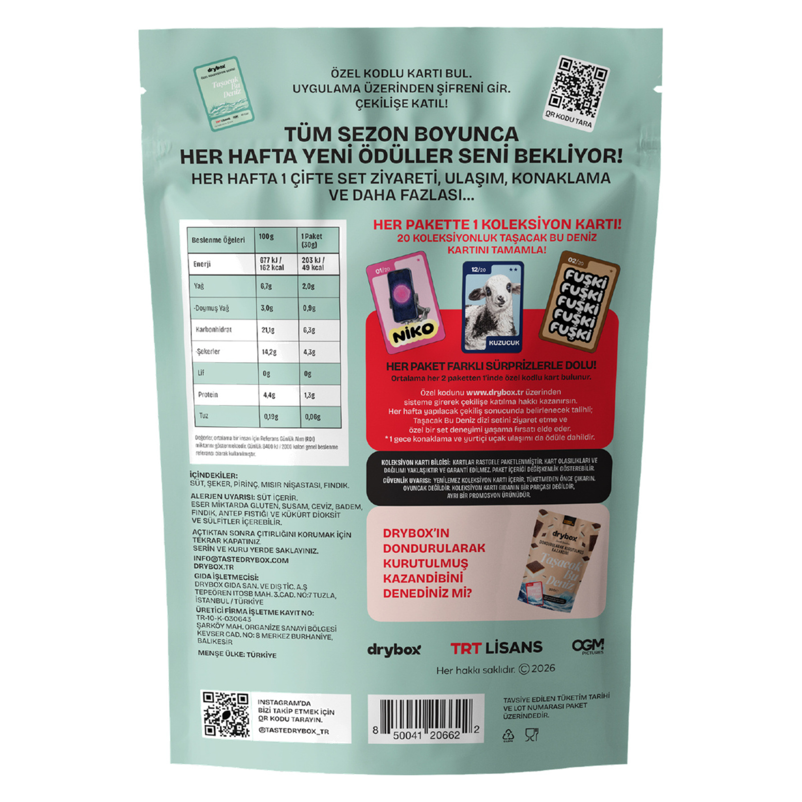 Drybox Dondurulmuş Kurutulmuş Sütlaç 30 G - Görsel 2