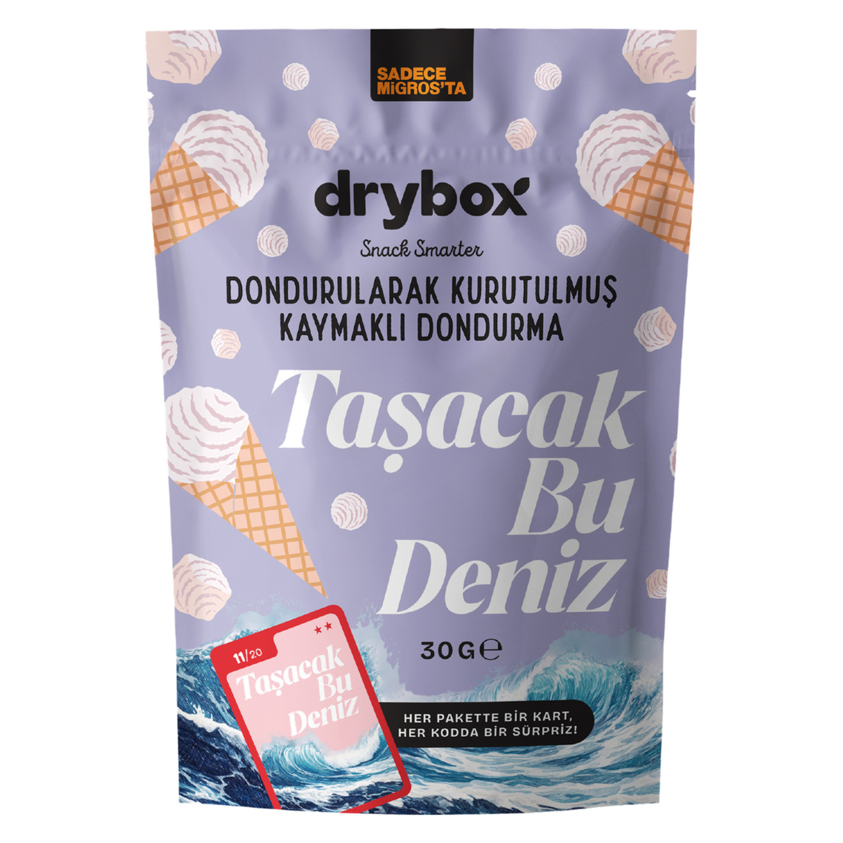 Drybox Dondurularak Kurutulmuş Kaymaklı Dondurma 30 G - Görsel 1