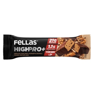 Fellas Çikolata Kaplı Kurabiye Aromalı Highpro Protein Bar 50 g