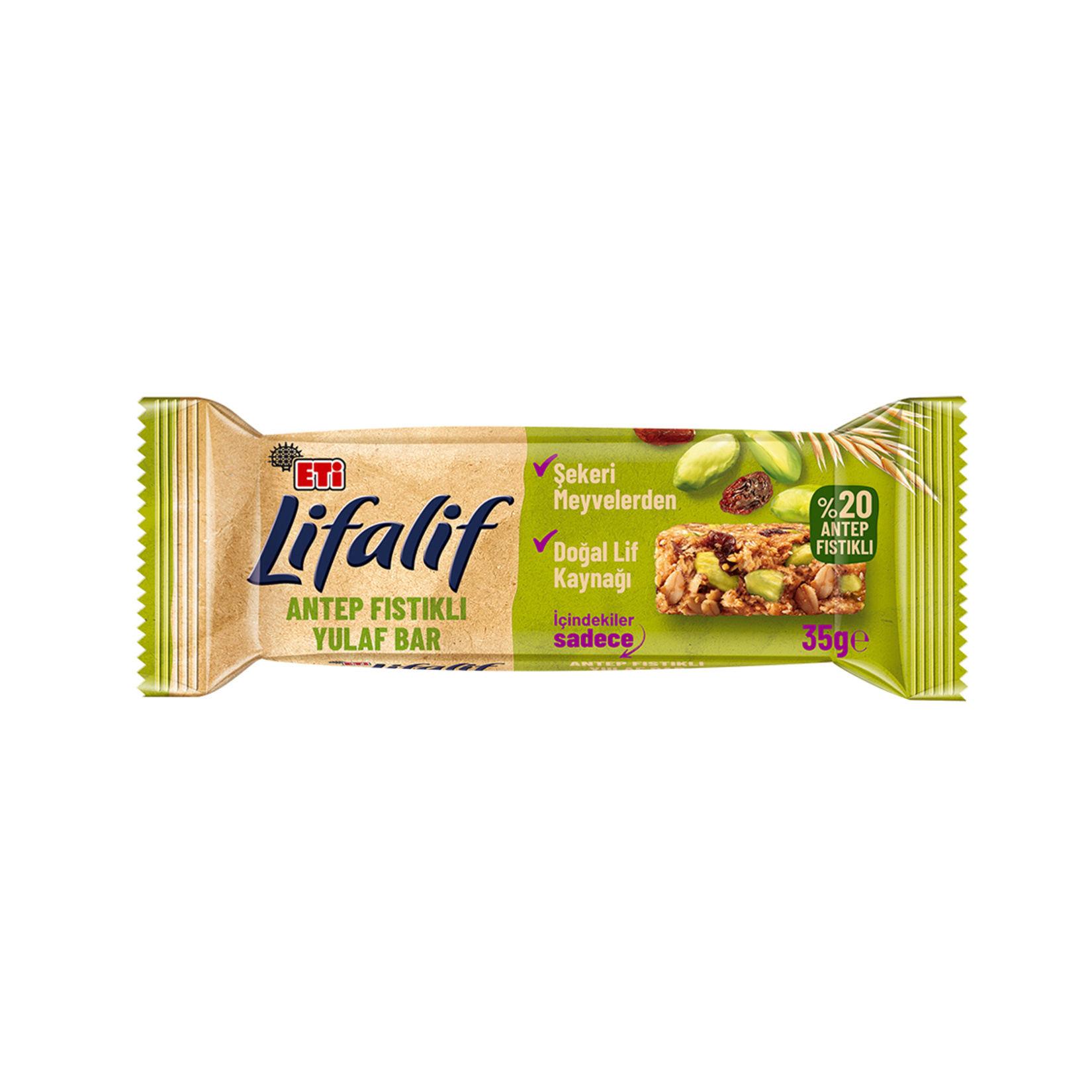 Eti Lifalif Antep Fıstıklı Bar 35 G