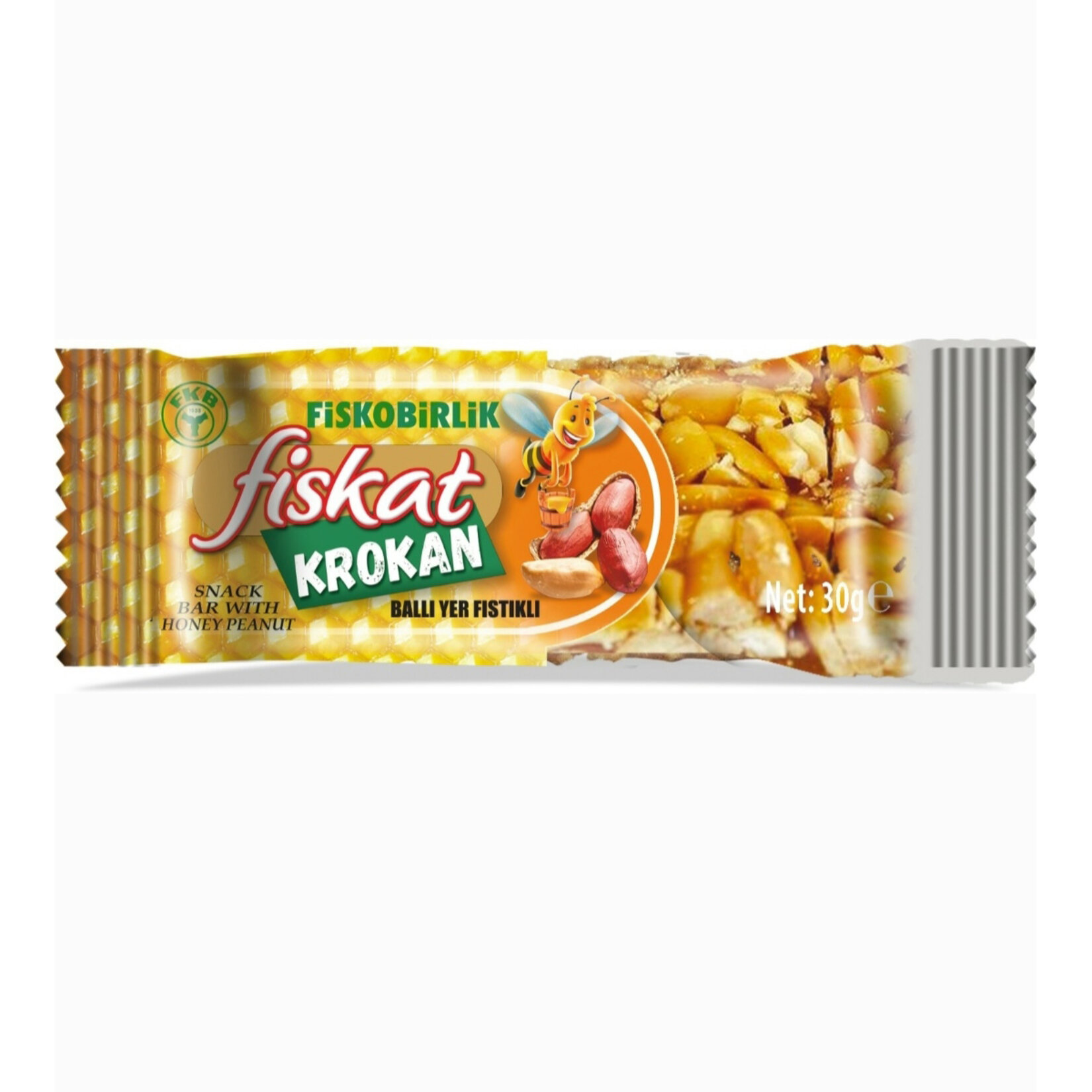 Fiskobirlik Fiskat Ballı Yer Fıstıklı Krokan 30 G