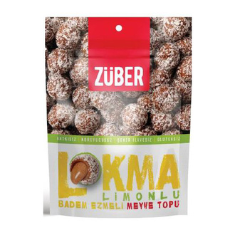 Züber Lokma Limonlu Badem Ezmeli Meyve Topu 96 G