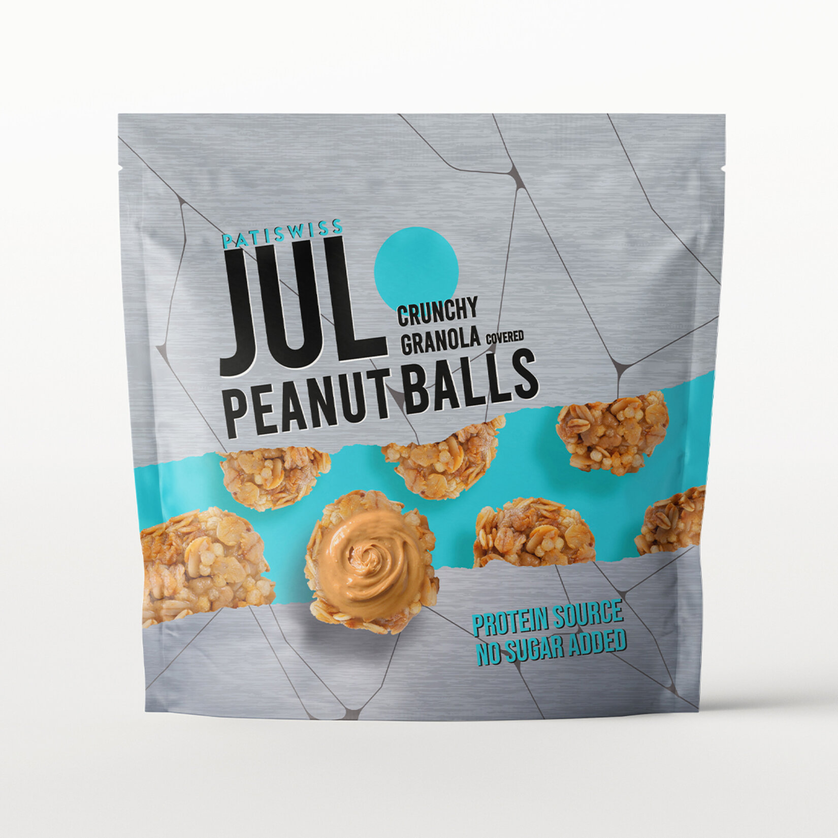 Patiswiss Çıtır Granola Kaplı Yer Fıstığı Topları 90 G