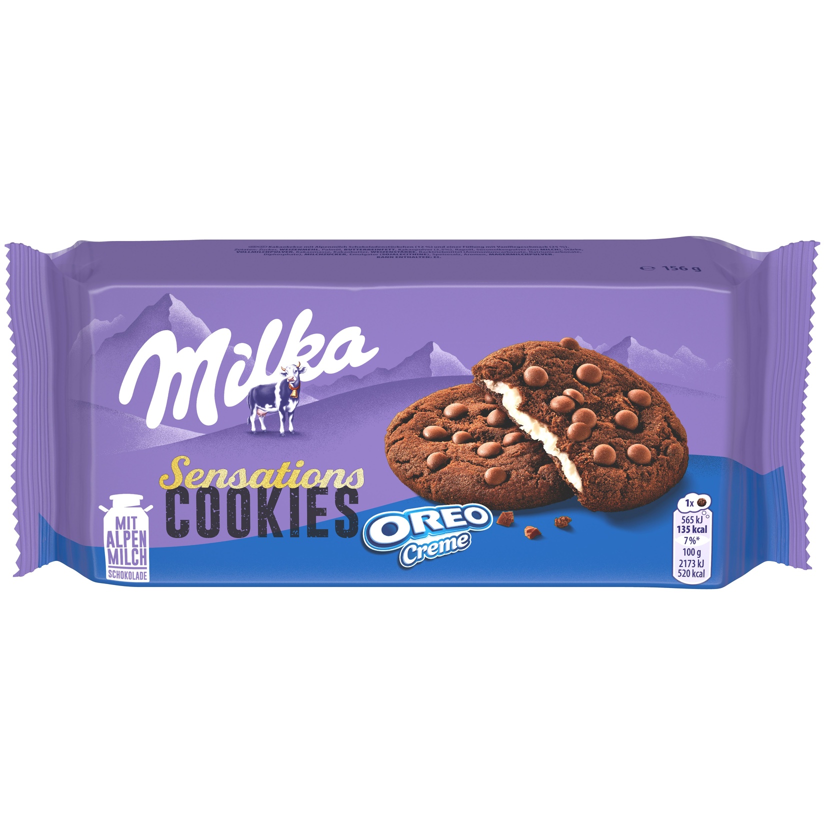 Milka Cookie Sensations Oreolu Bisküvi 156 G