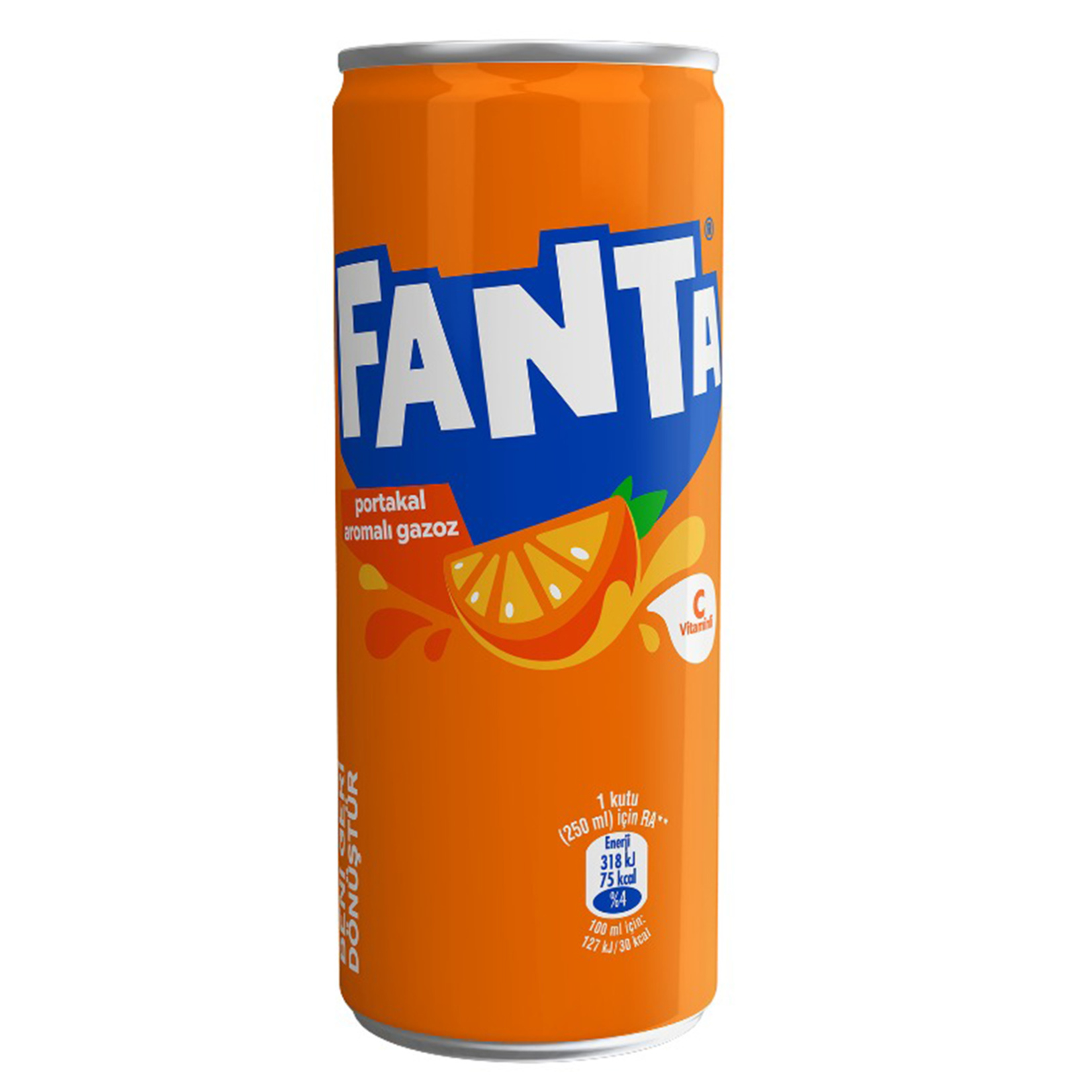 Fanta Portakal Aromalı Kutu 250 ML - Görsel 1