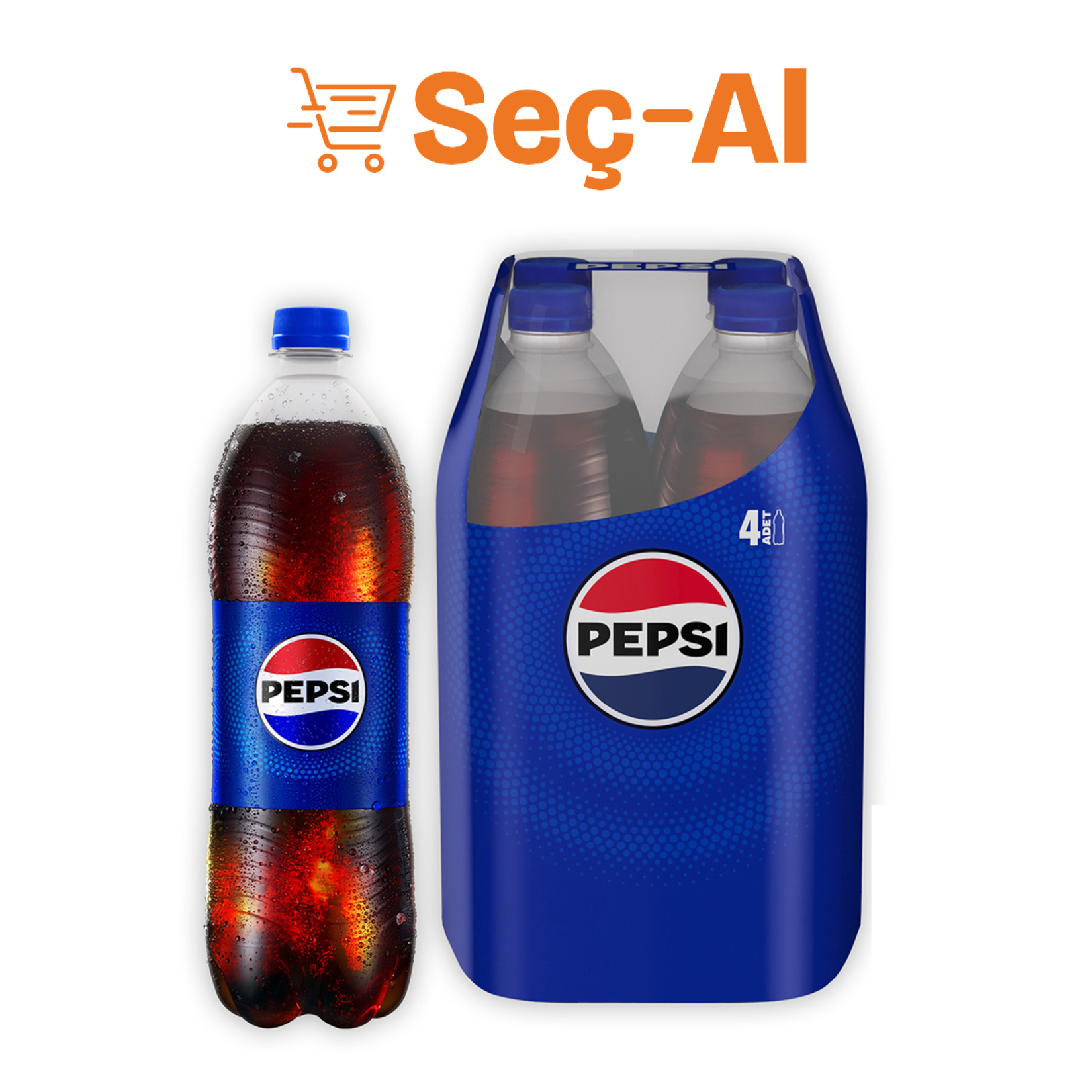 Pepsi Kola 4 x 1 L - Görsel 1