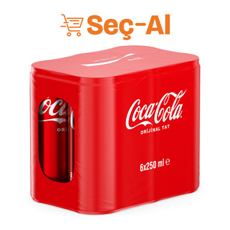Coca-Cola Kutu 6 x 250 Ml