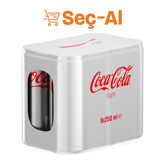 Coca-Cola Light Kutu 6 x 250 Ml