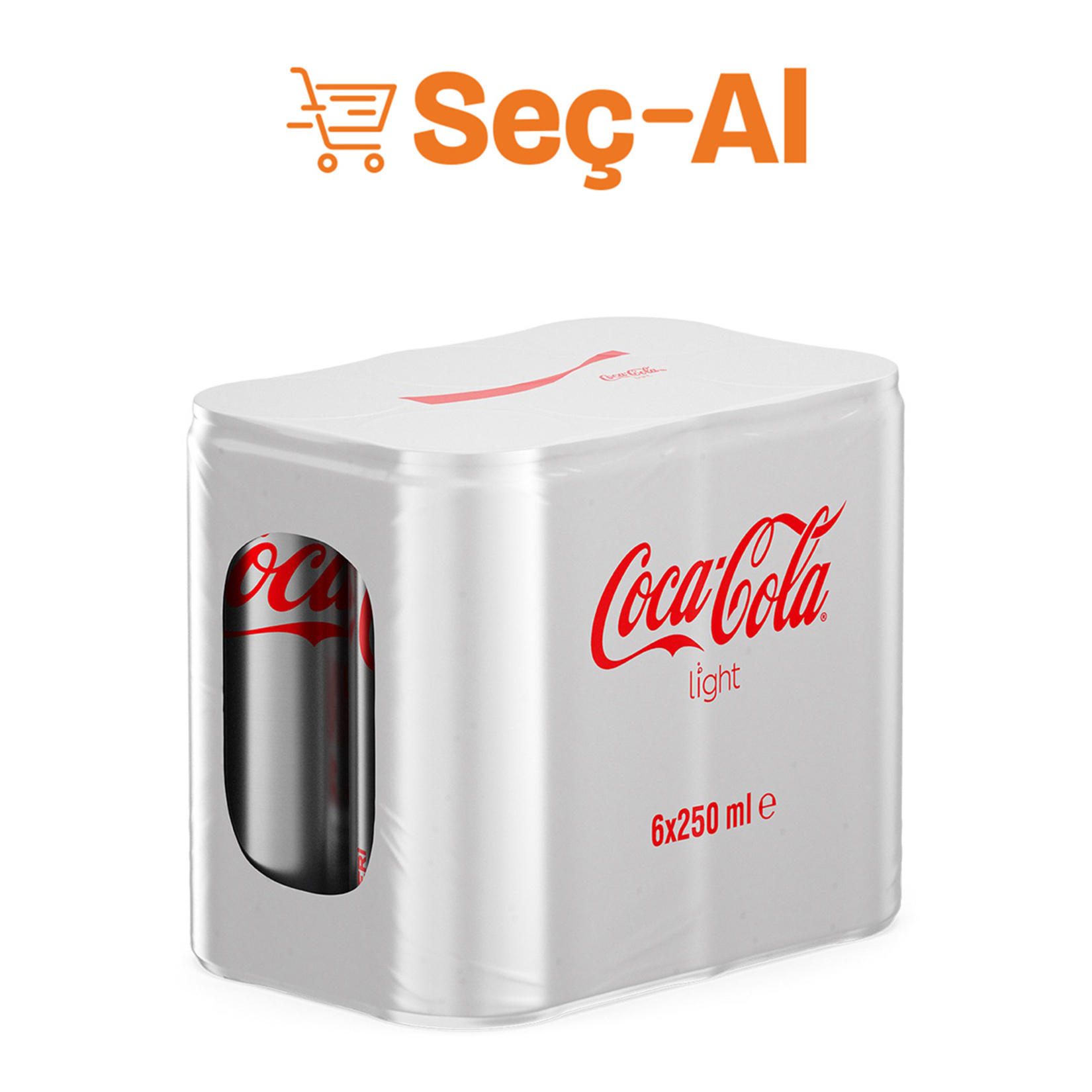 Coca-Cola Light Kutu 6 x 250 Ml