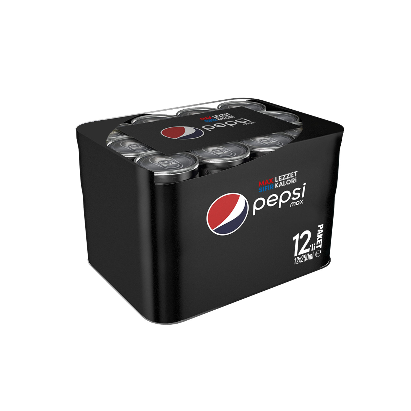 Pepsi Max Kalorisiz Kola 12 x 250 Ml