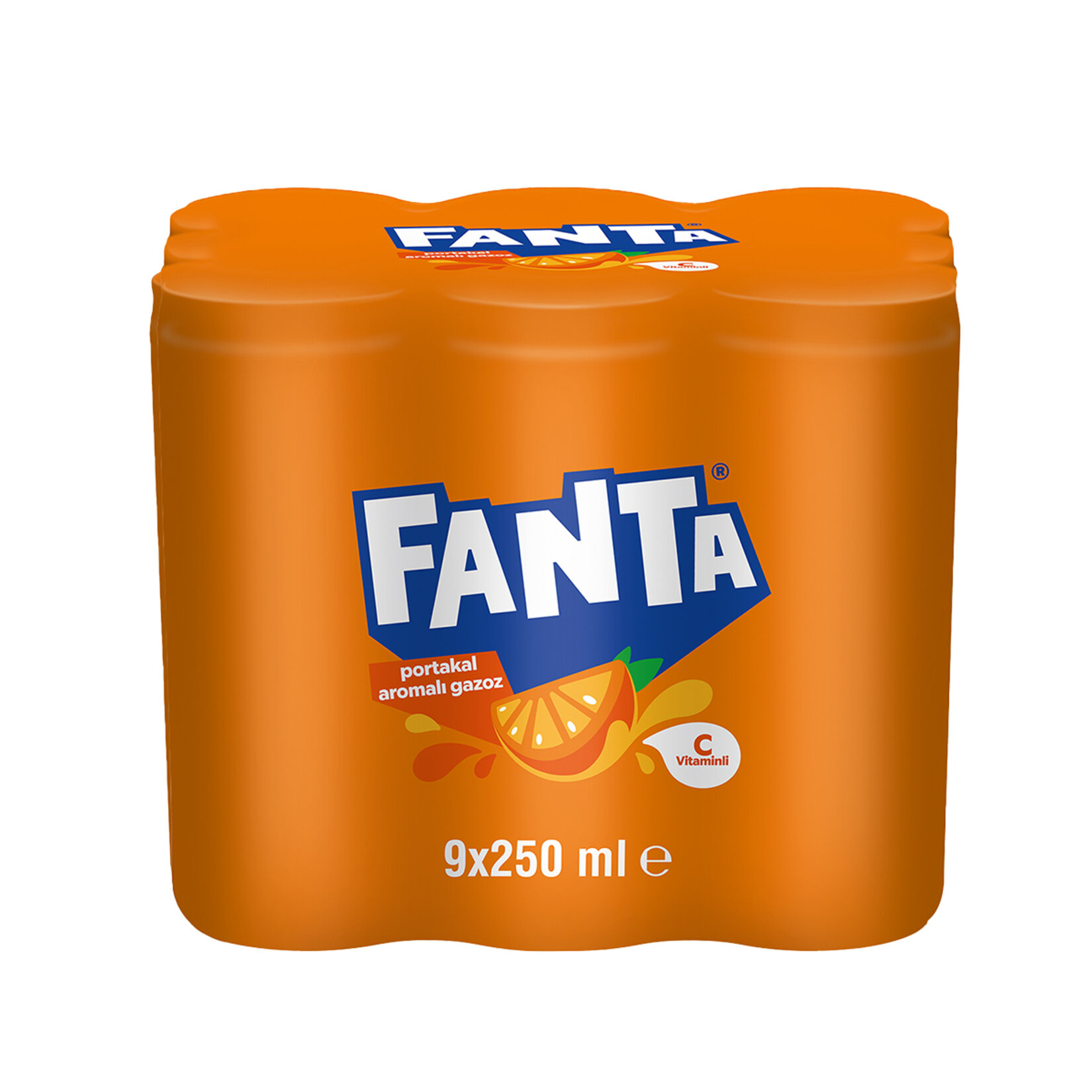 Fanta Portakal Aromalı Kutu 9x250 ML