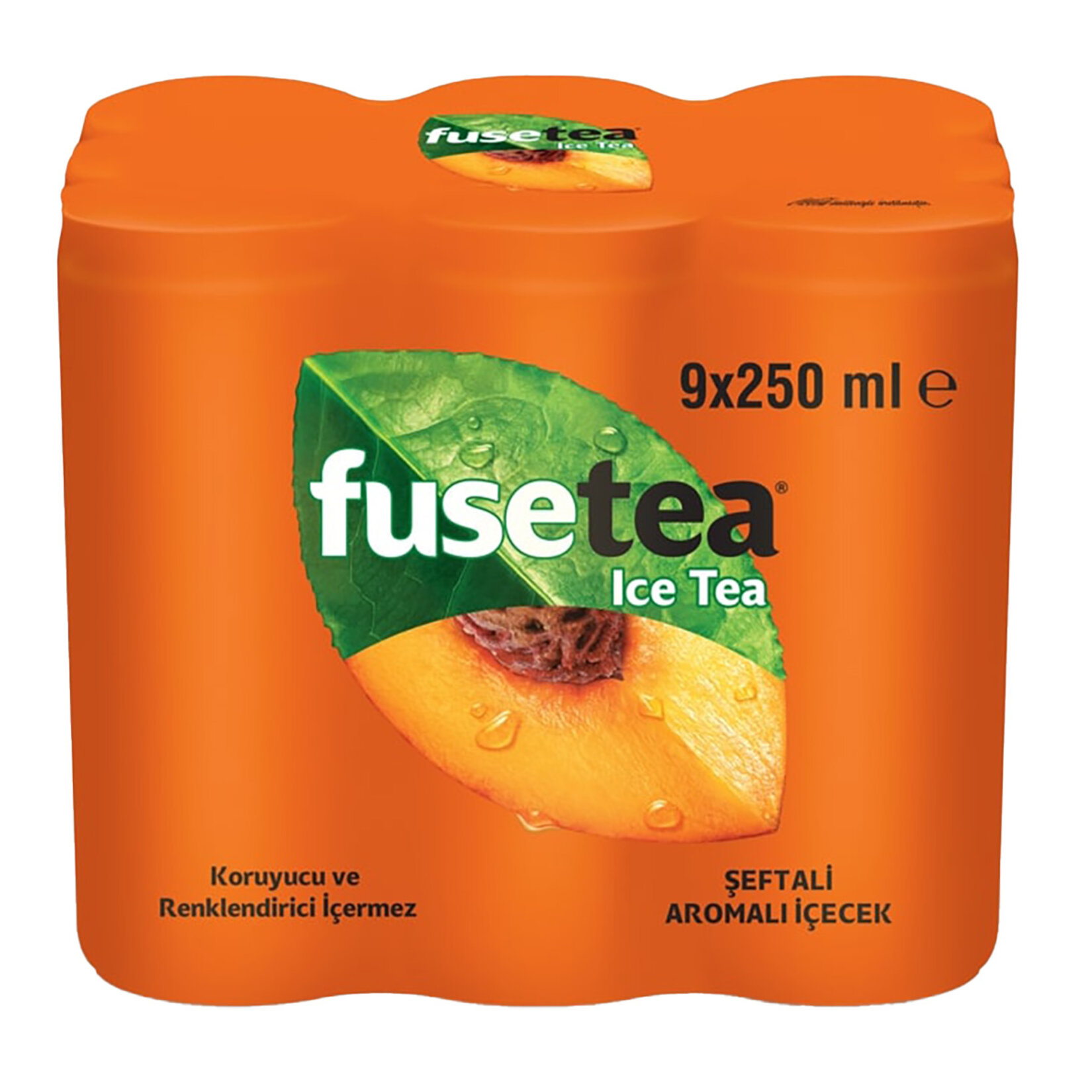 Fuse Tea Şeftali Aromalı Soğuk Çay Kutu 9x250 ML