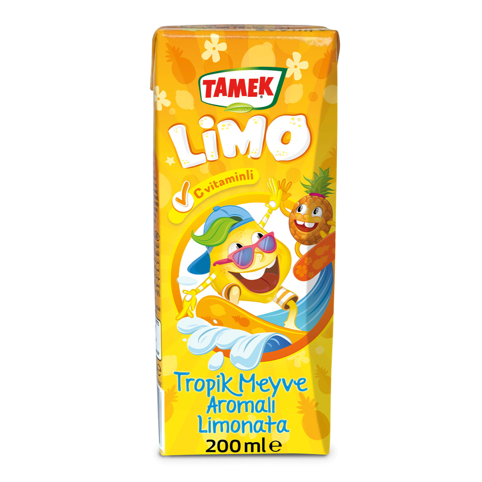 Tamek Limo Tropik Meyveli Limonata 200 Ml