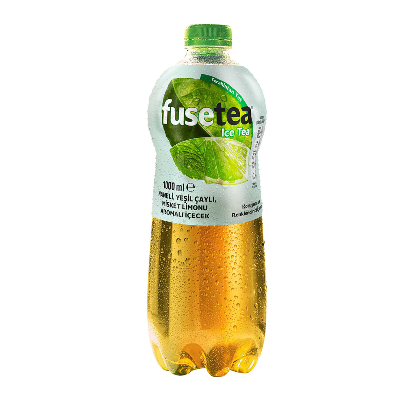 Fuse Tea Nane Yeşil Çay Misket Limon Aromalı Soğuk Çay Pet 1 L