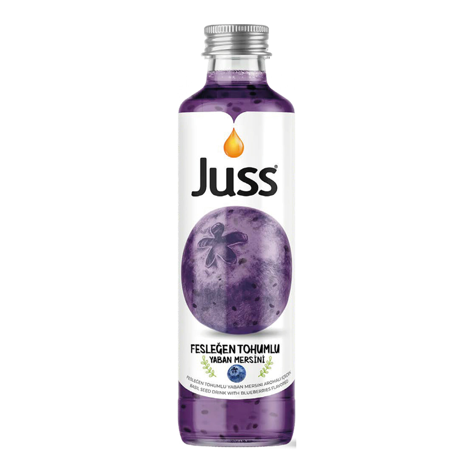 Juss Fesleğen Tohumlu Yaban Mersini Aromalı İçecek 250ml