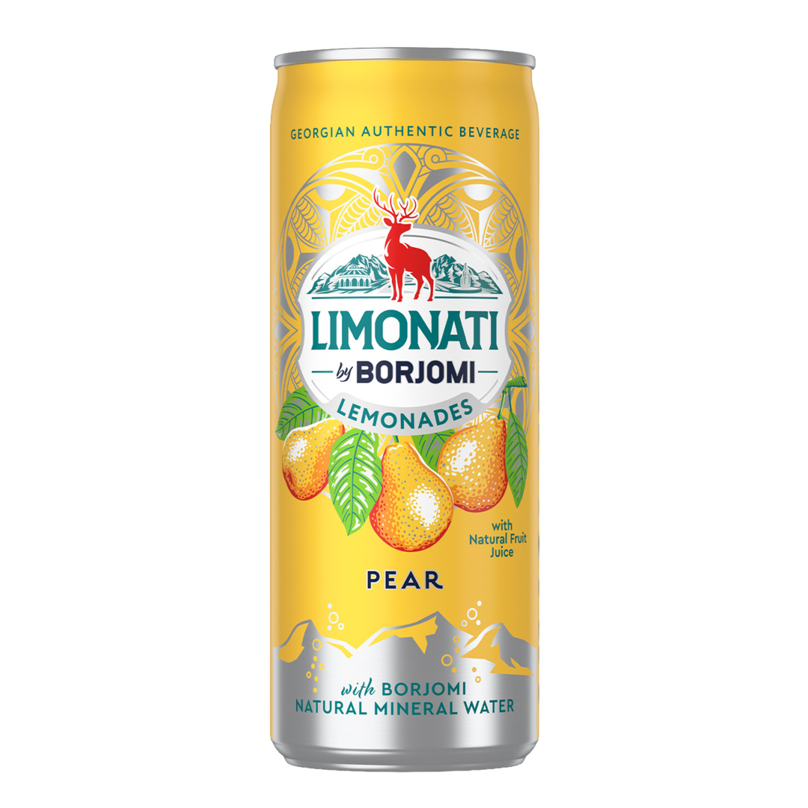 Borjomi Limonatı Pear Armut Aromalı Gazlı İçecek 330 Ml - Görsel 1