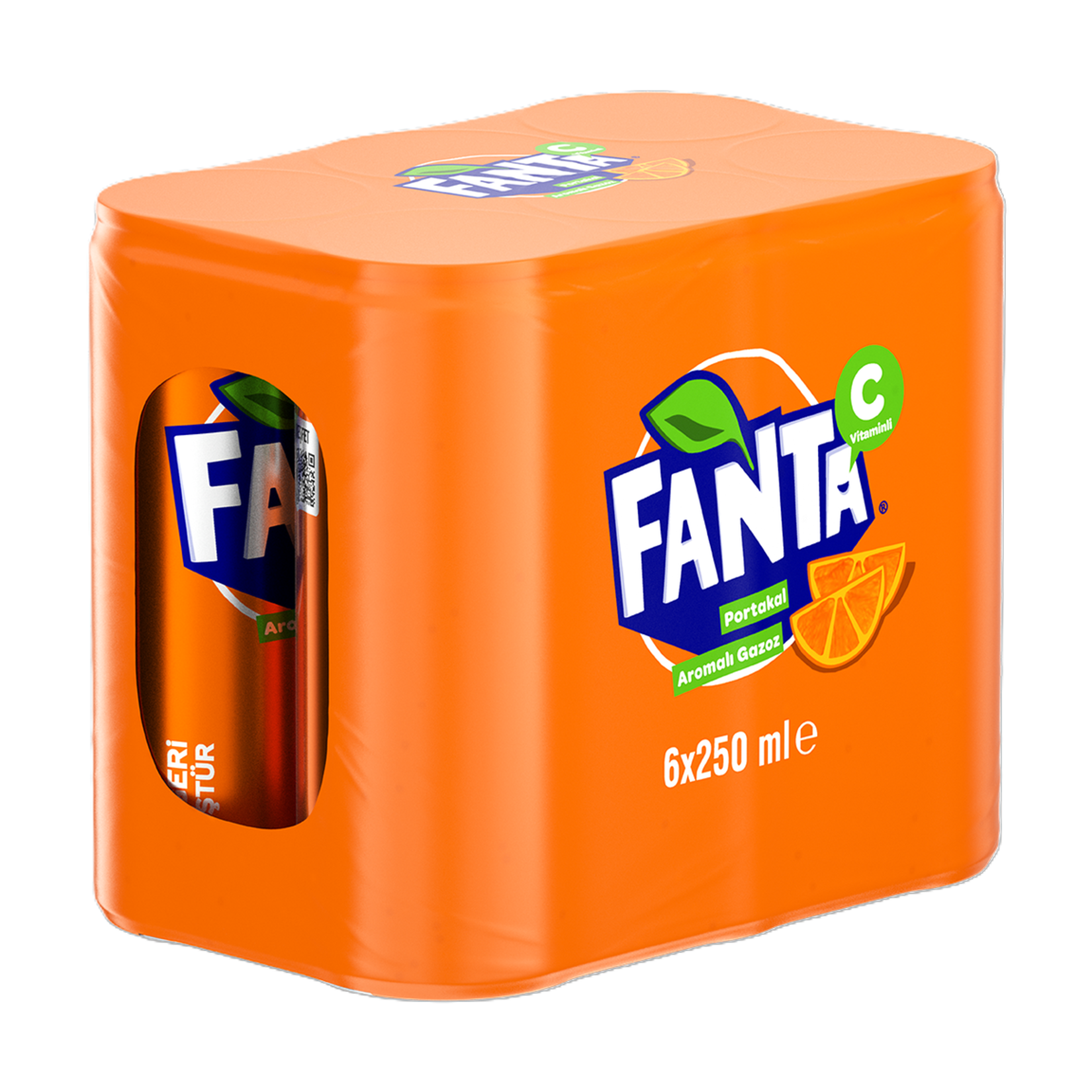 Fanta Portakal Aromalı Kutu 6 x 250 Ml - Görsel 1
