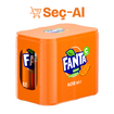 Fanta Portakal Aromalı Kutu 6 x 250 Ml - Görsel 1