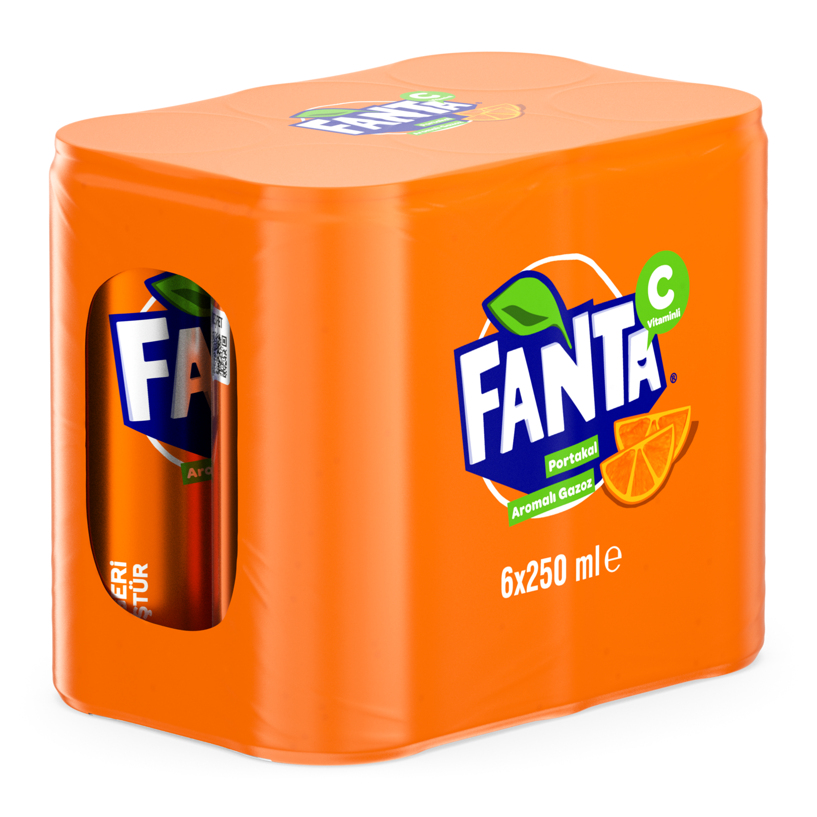 Fanta Portakal Aromalı Kutu 6 x 250 Ml - Görsel 2