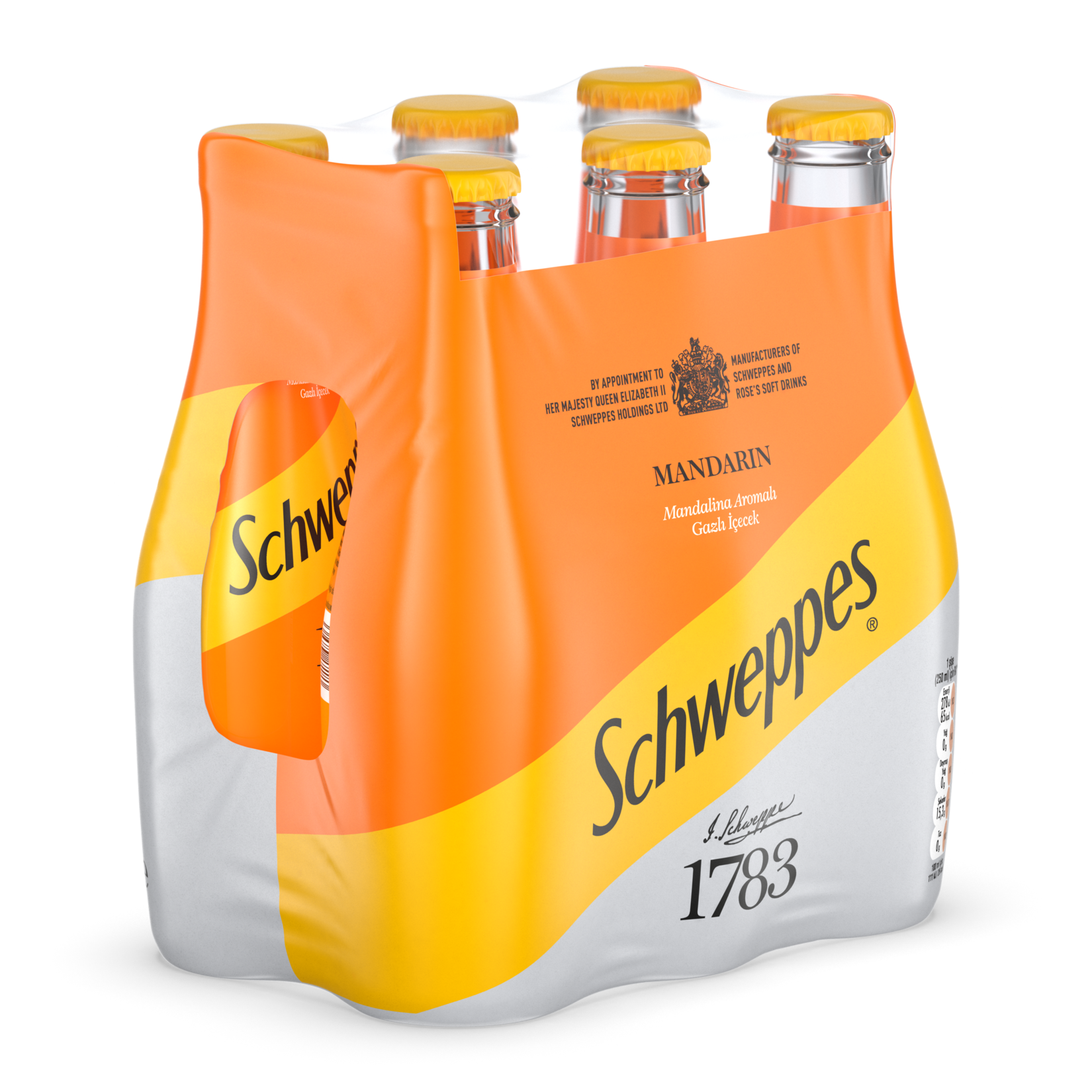 Schweppes Mandalina Cam Şişe 6 x 250 Ml