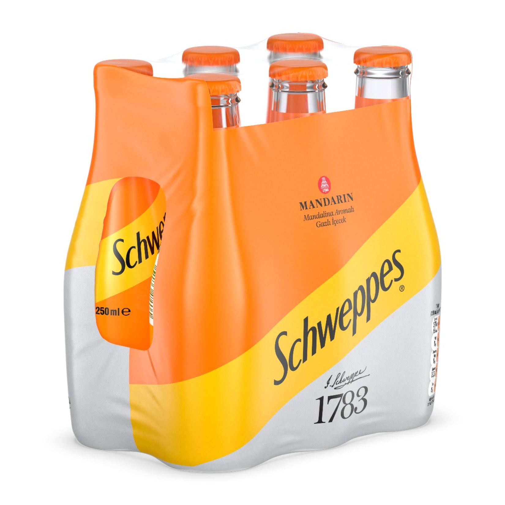 Schweppes Mandalina Cam Şişe 6 x 250 Ml