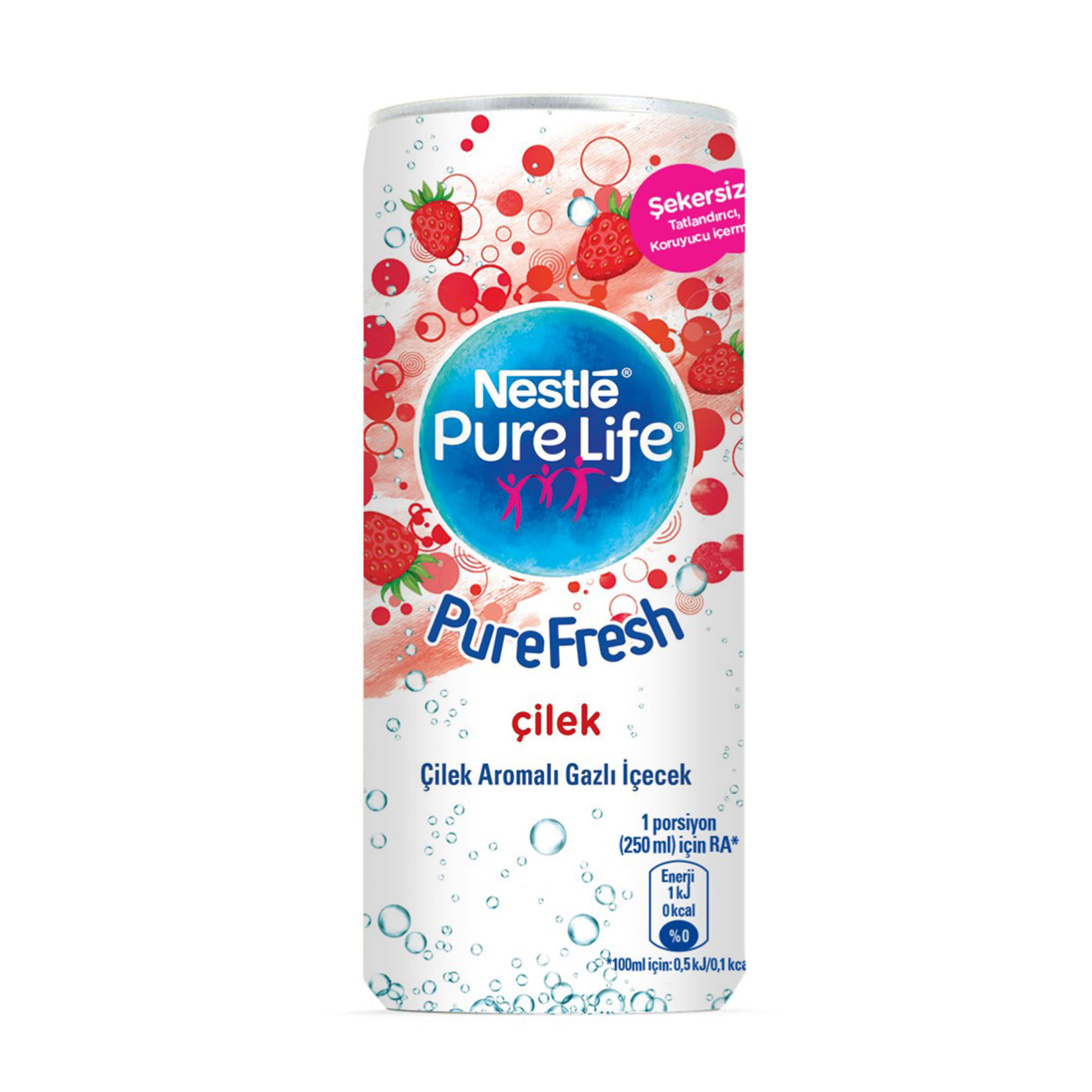 Nestle Purelife Purefresh Çilek Aromalı Gazlı İçecek 250 Ml