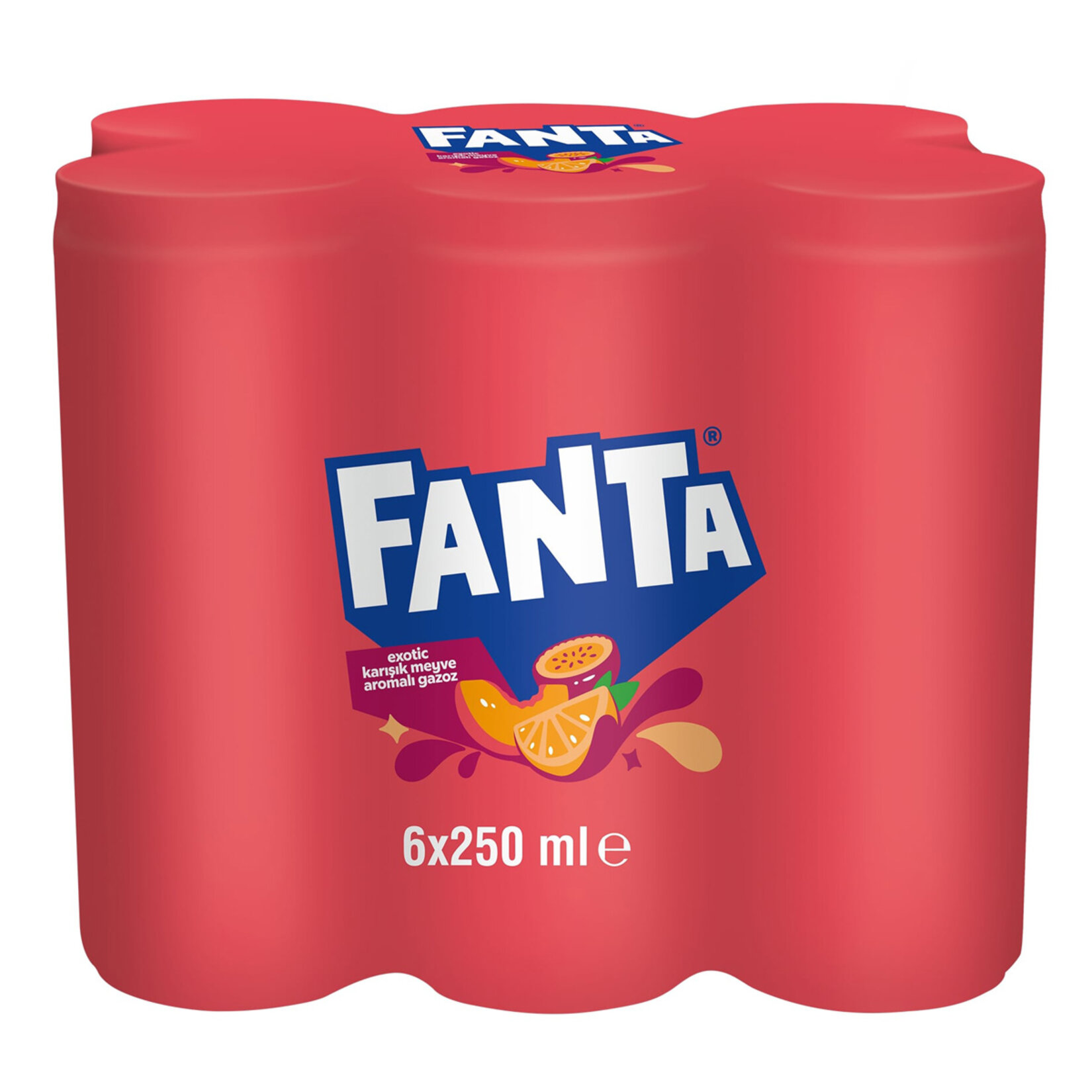 Fanta Exotic Karşık Meyve Aromalı Gazoz 6 x 250 Ml