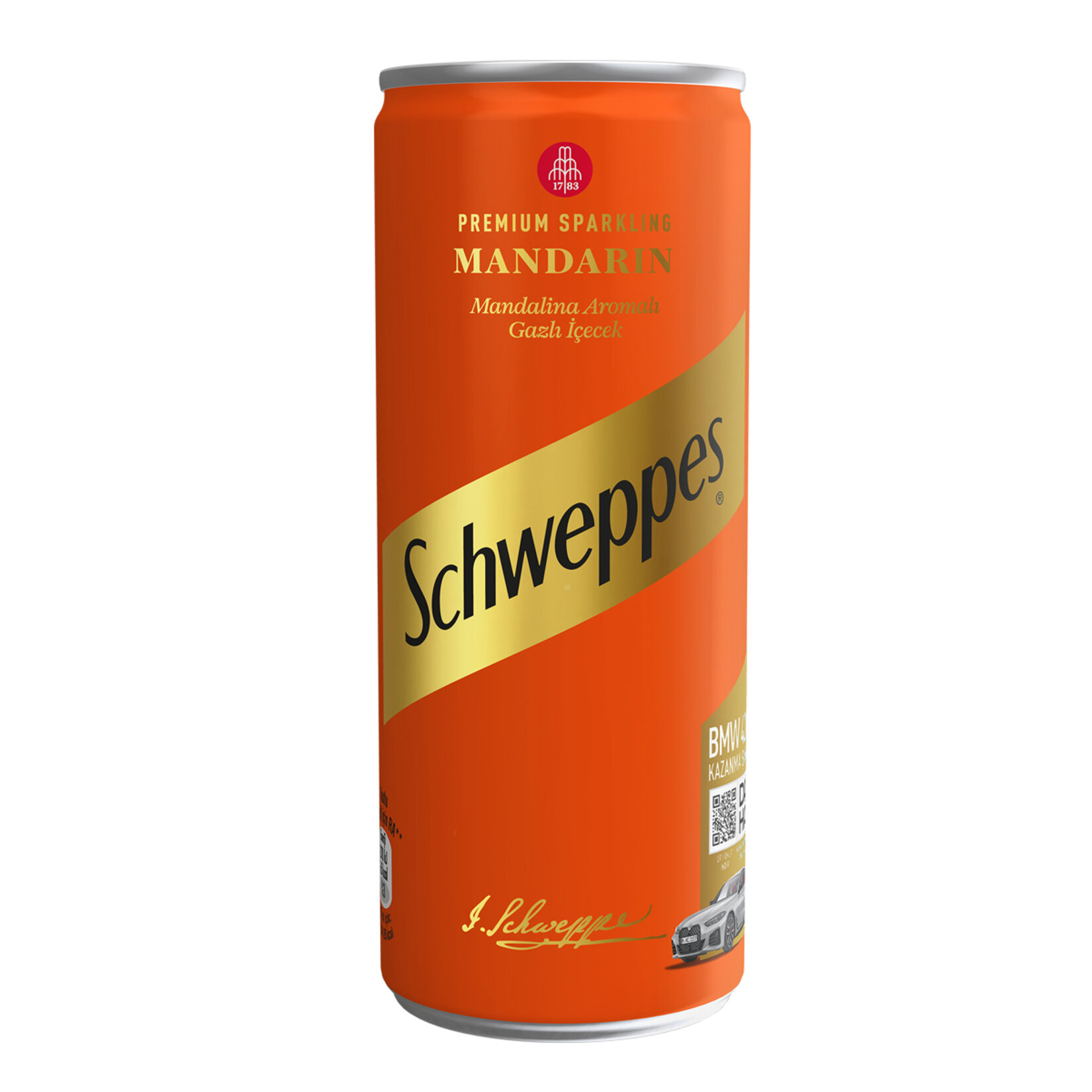 Schweppes Mandalina Can 250 Ml