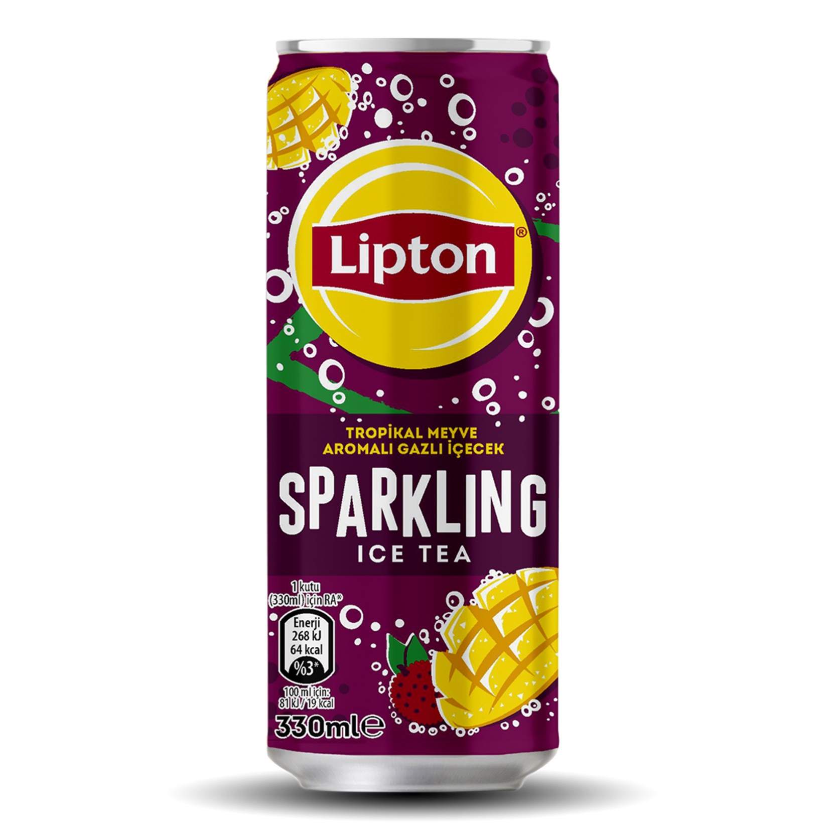 Lipton Ice Tea Sparkling Tropikal Can 330 Ml