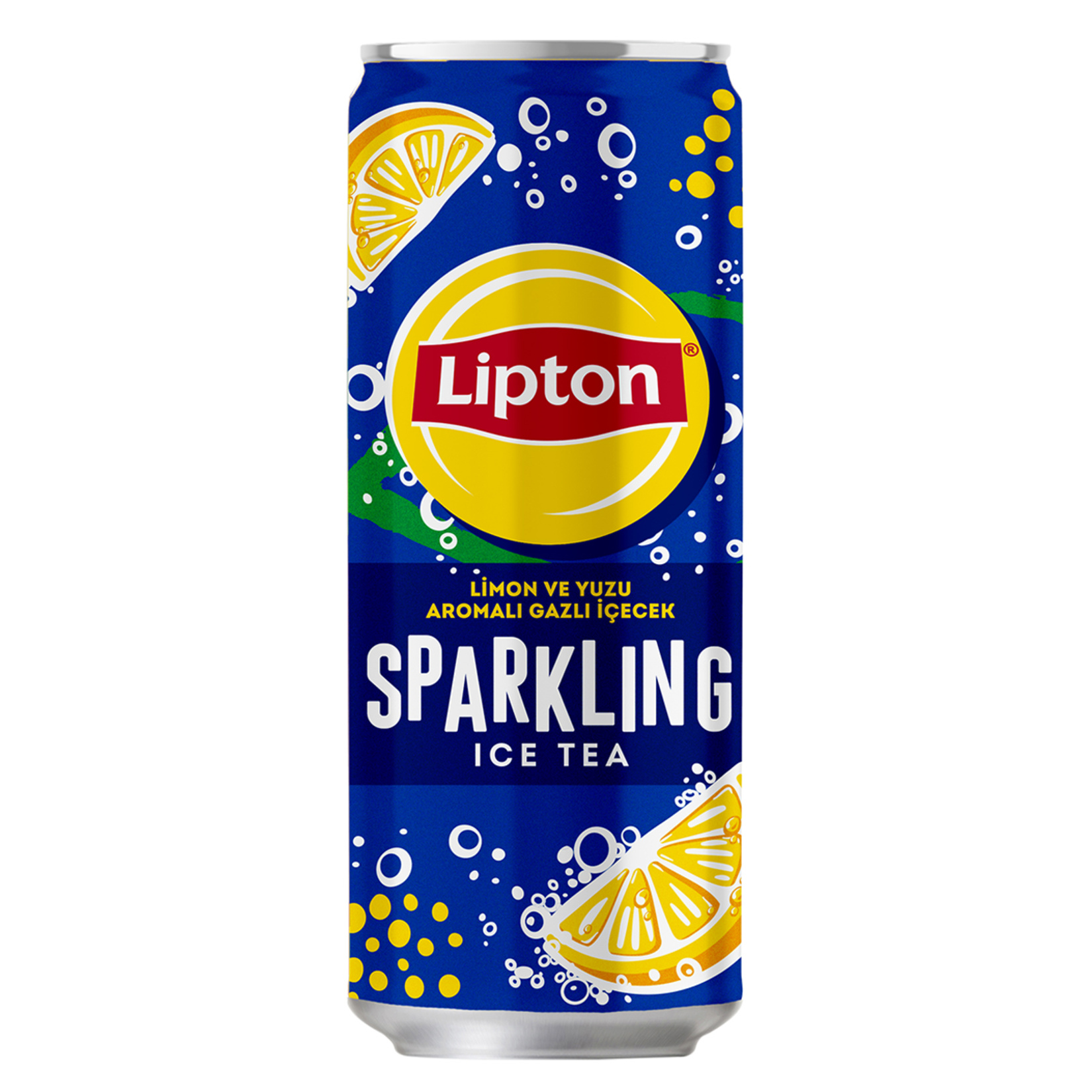 Lipton Ice Tea Sparkling Lemon Yuzu Can 330 Ml