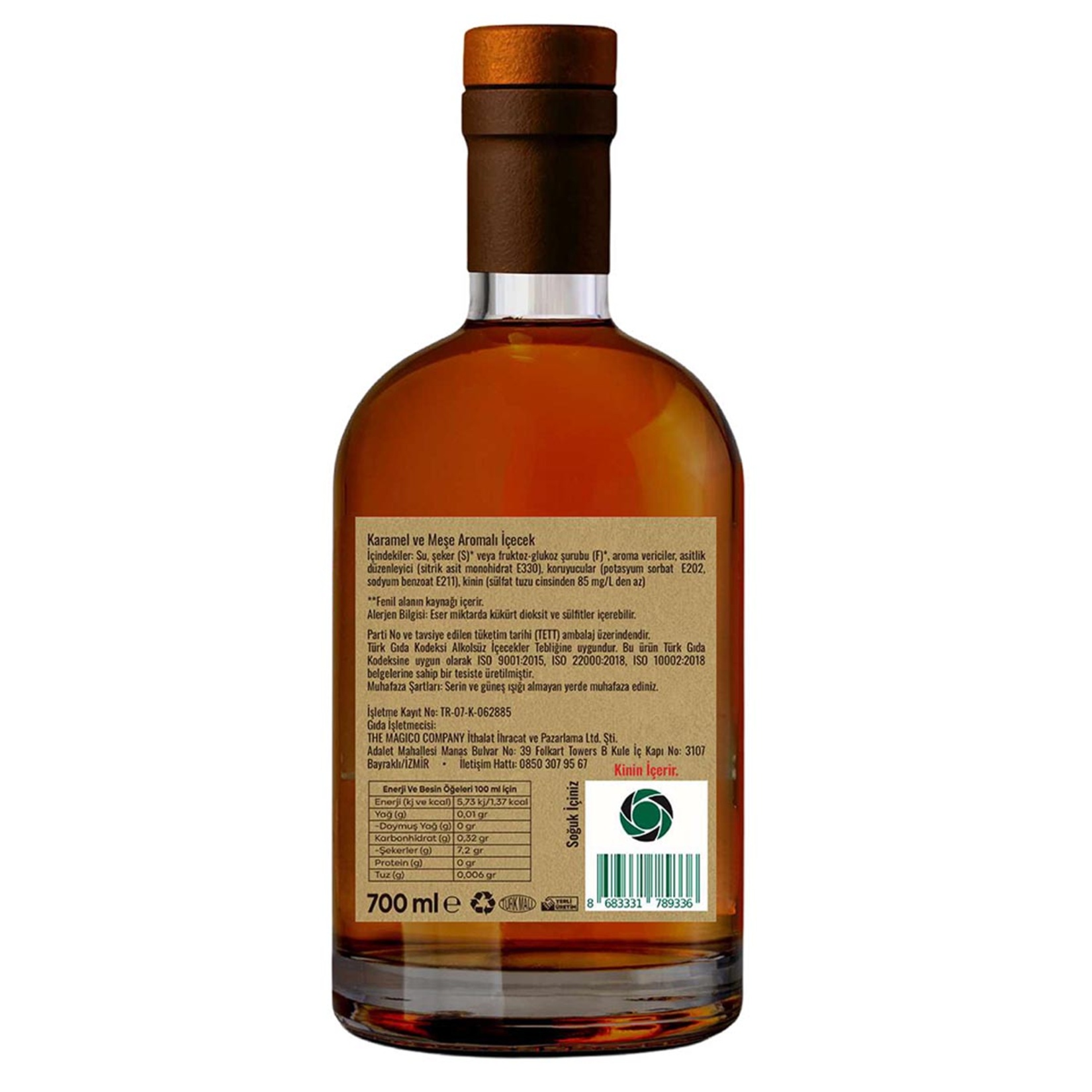 Owen Blackley Karamel & Meşe Aromalı İçecek 700 Ml - Görsel 2