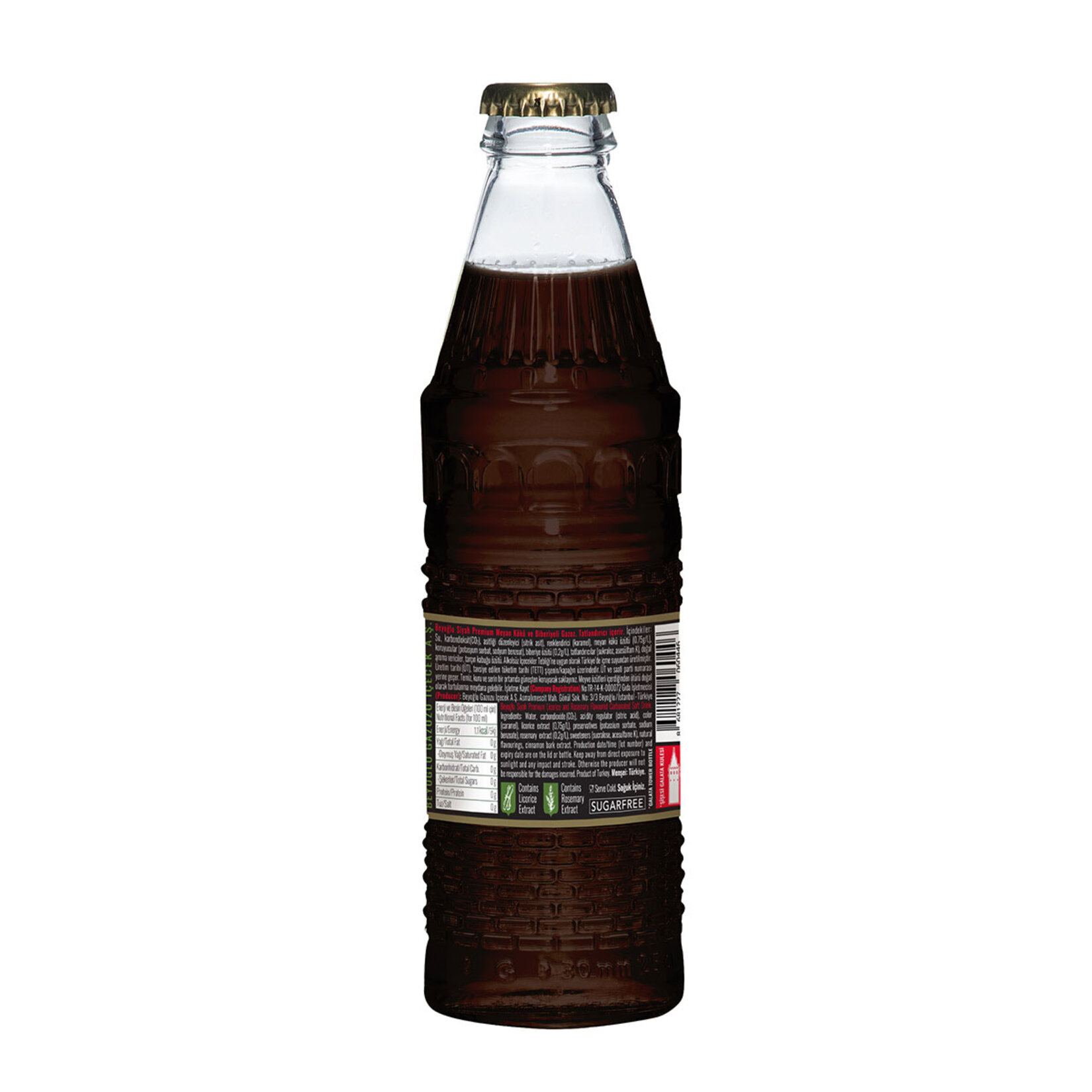 Beyoğlu Siyah Premium Gazoz Şekersiz 250 Ml - Görsel 2