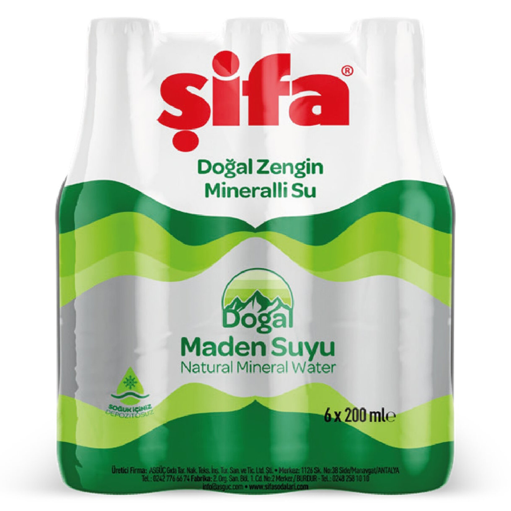 Şifa Doğal Maden Suyu 6 x 200 Ml