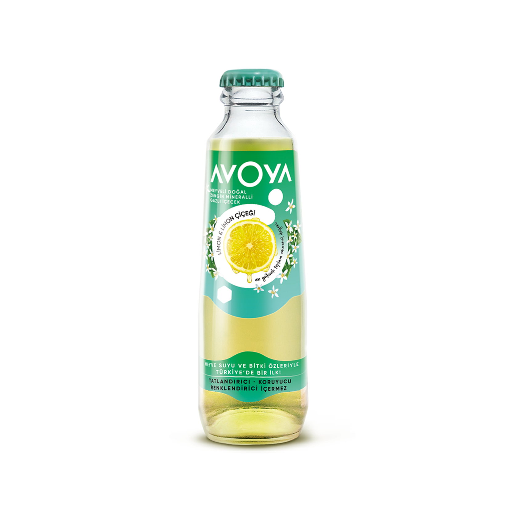 Avoya Limon & Limon Çiçeği Aromalı Maden Suyu 200 Ml