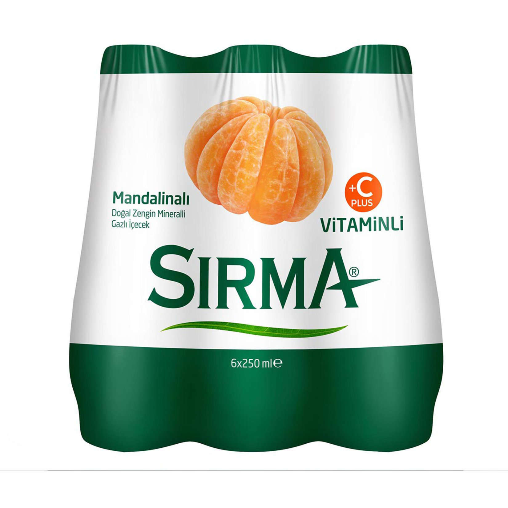 Sırma C Mandalinalı Gazlı İçecek 6X250 Ml Cam