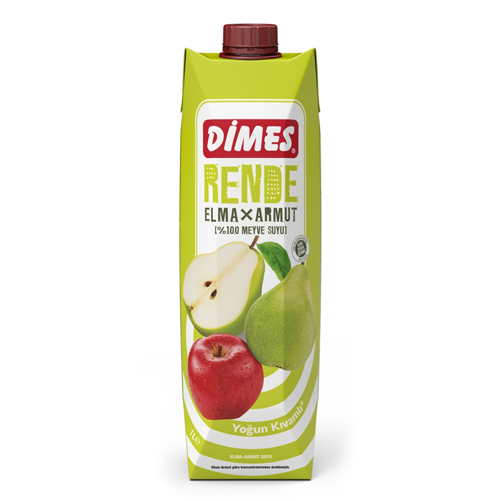 Dimes %100 Rende Elma Armut Meyve Suyu 1 L