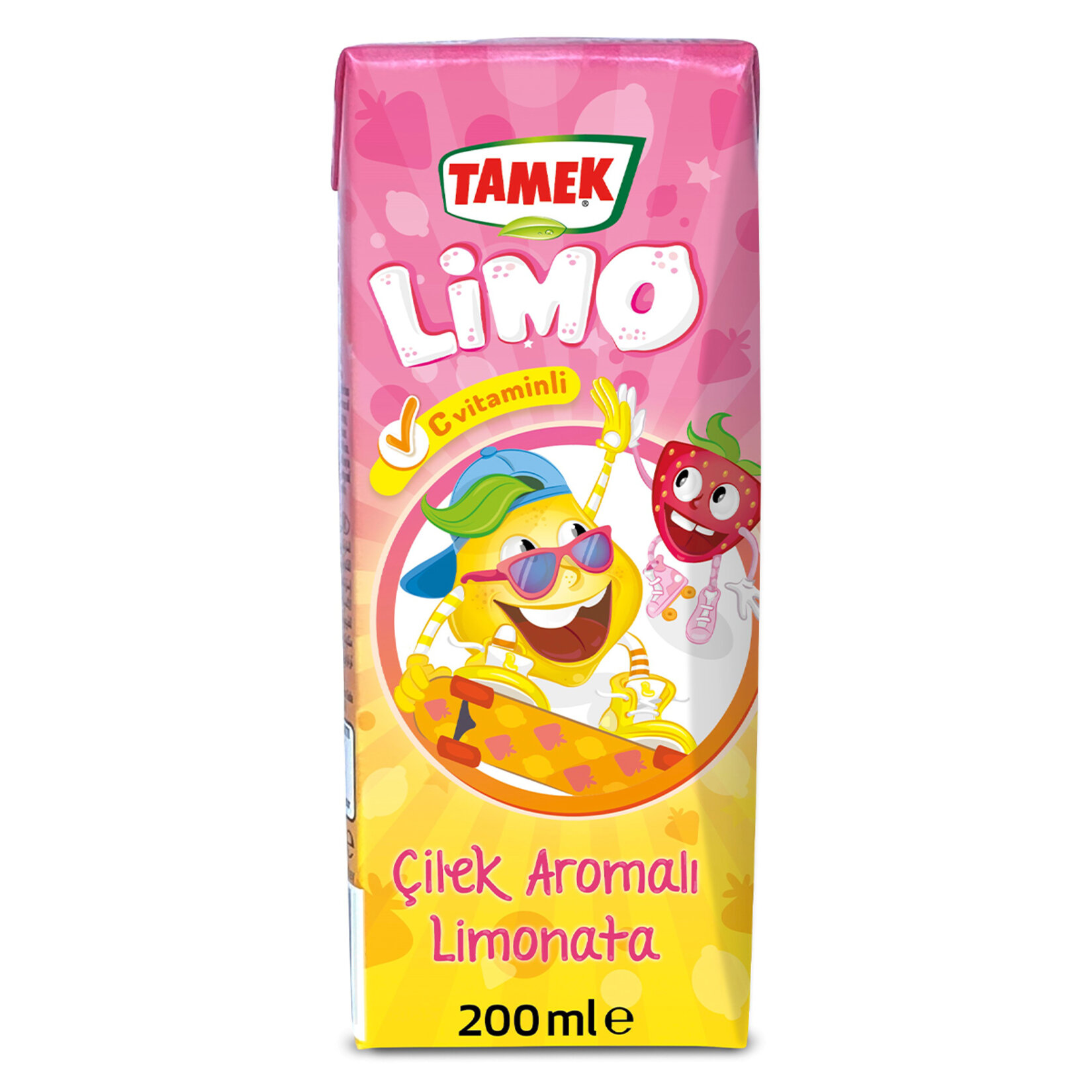 Tamek Limo Çilekli Limonata 200 Ml