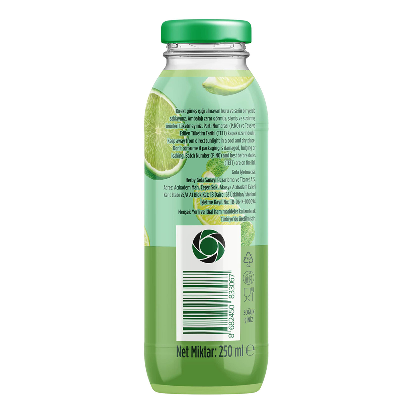 Herby Ice Tea Cool Lime 250 Ml - Görsel 2