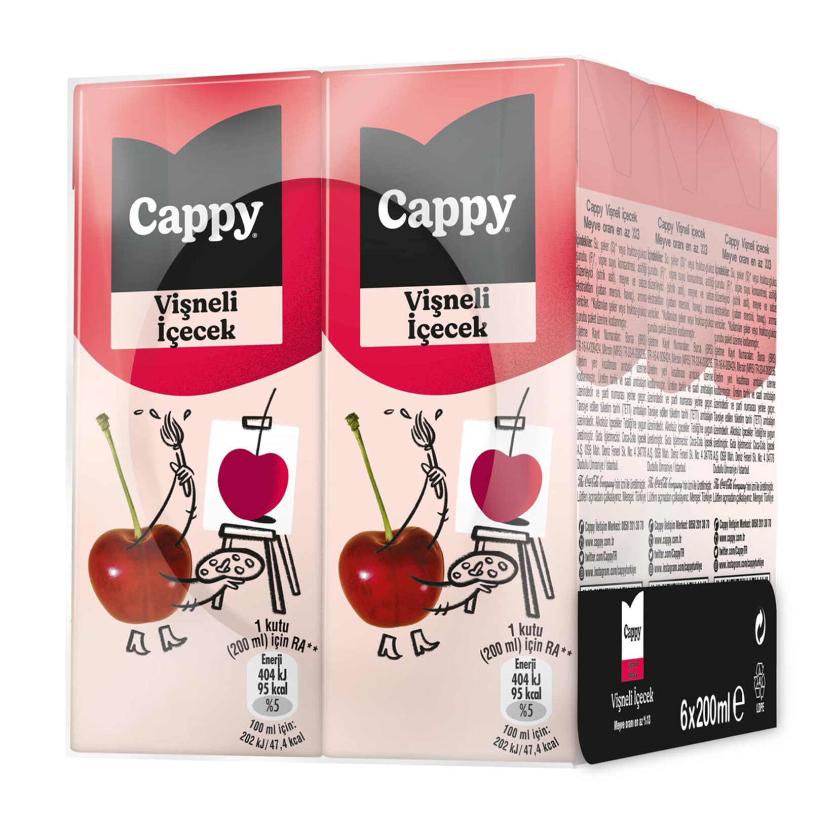 Cappy Vişne 6x200 Ml