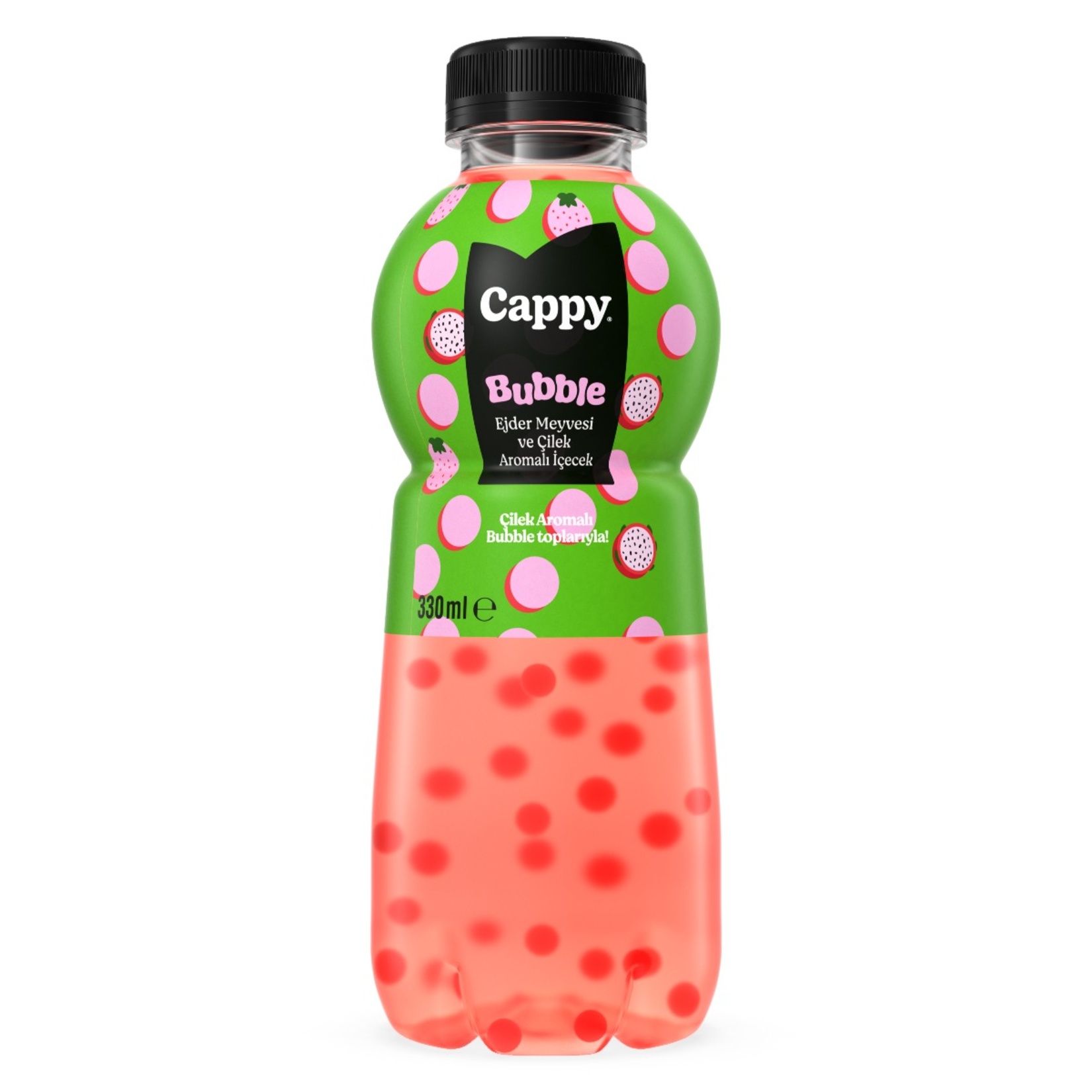 Cappy Bubble Ejder ve Çilek Aromalı İçecek Pet 330 Ml