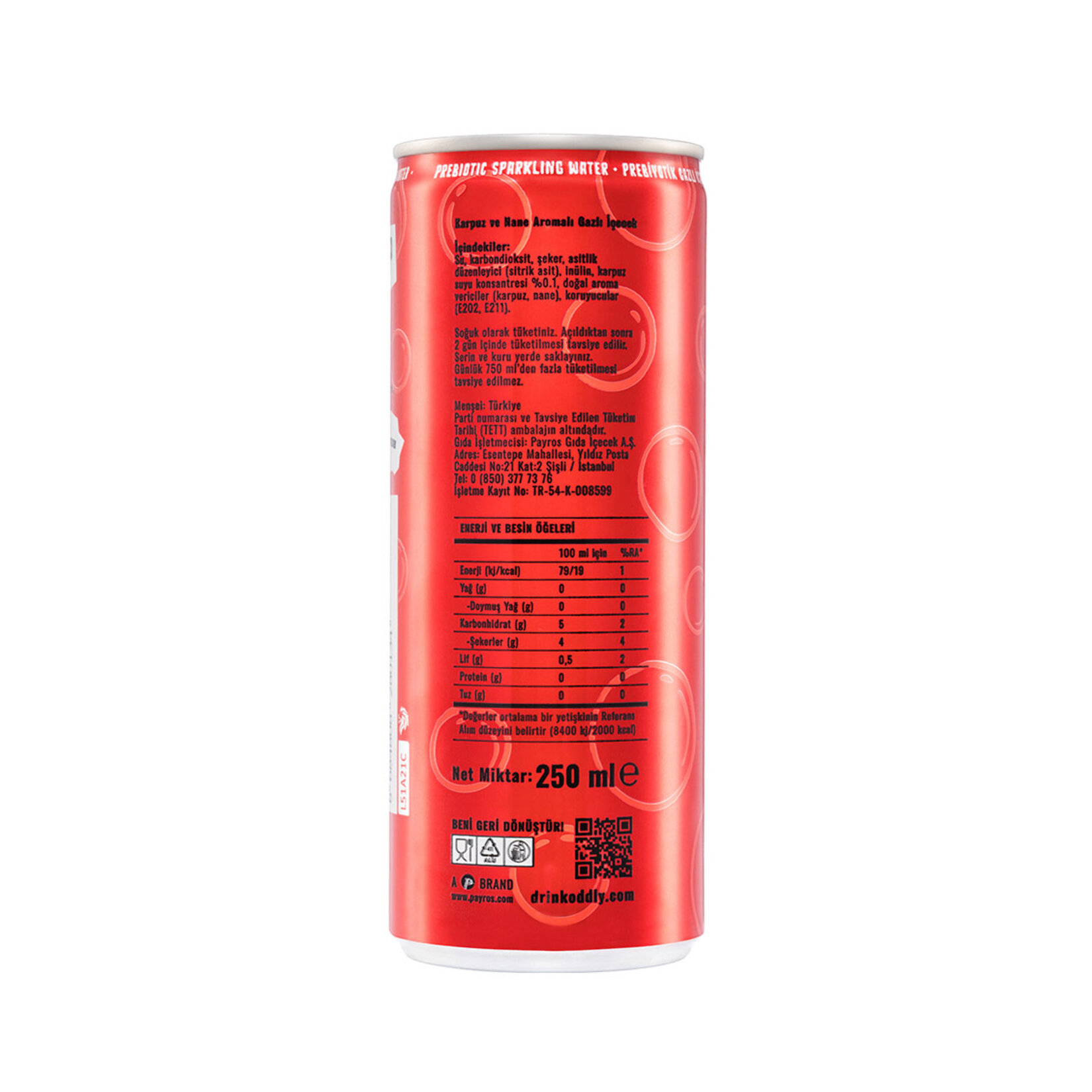 Oddly Minty Melon Karpuz Nane Kutu 250 Ml - Görsel 2
