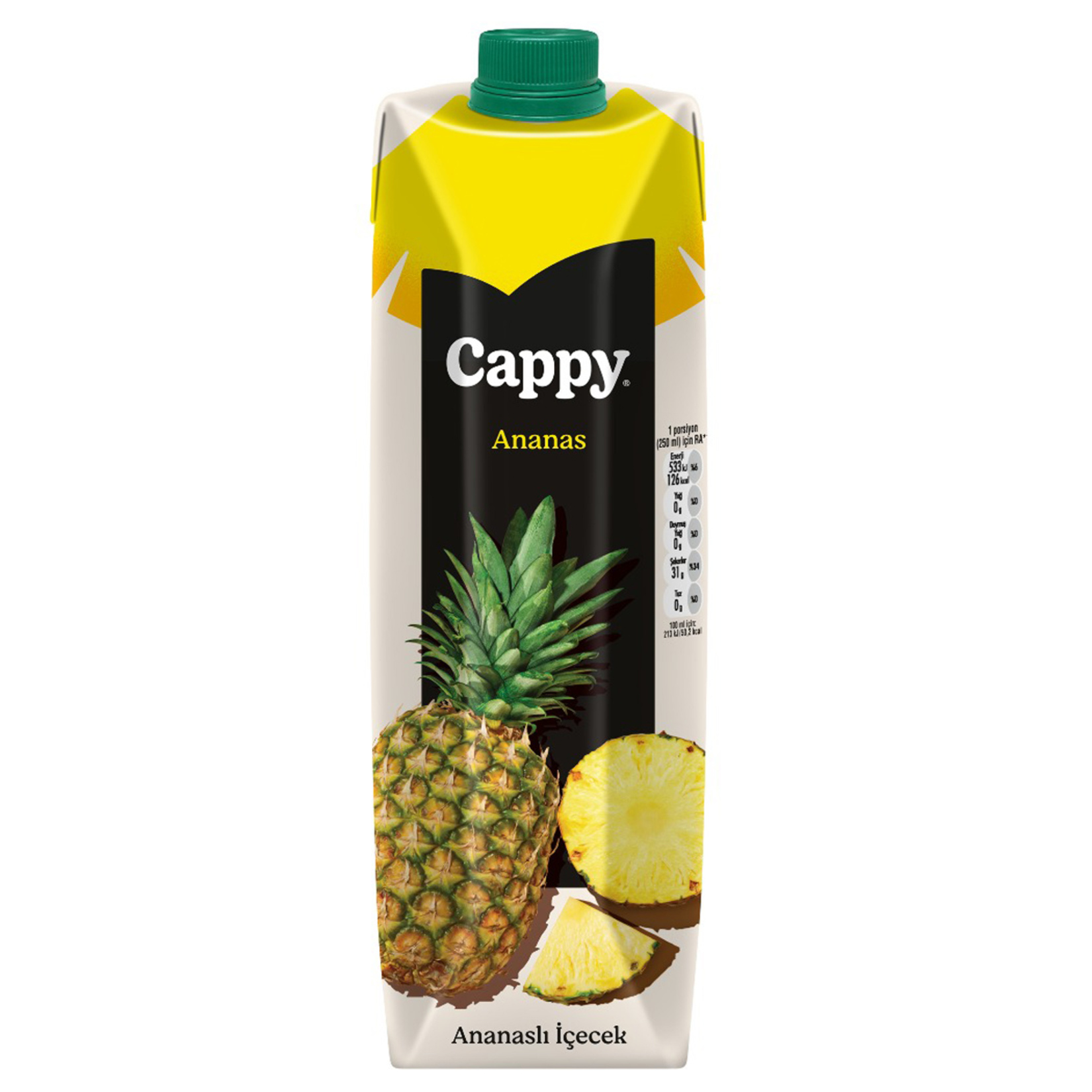 Cappy Ananaslı İçecek 1 L Tetra