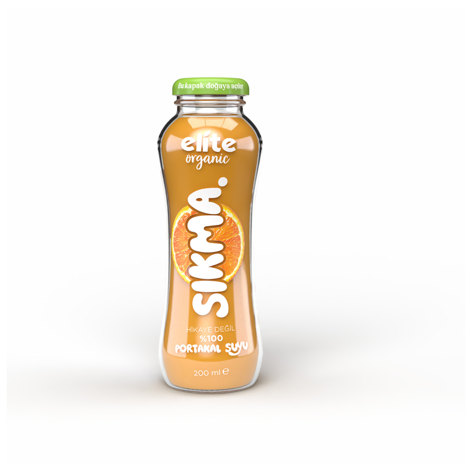 Elite Organic Sıkma Portakal Suyu 200 Ml