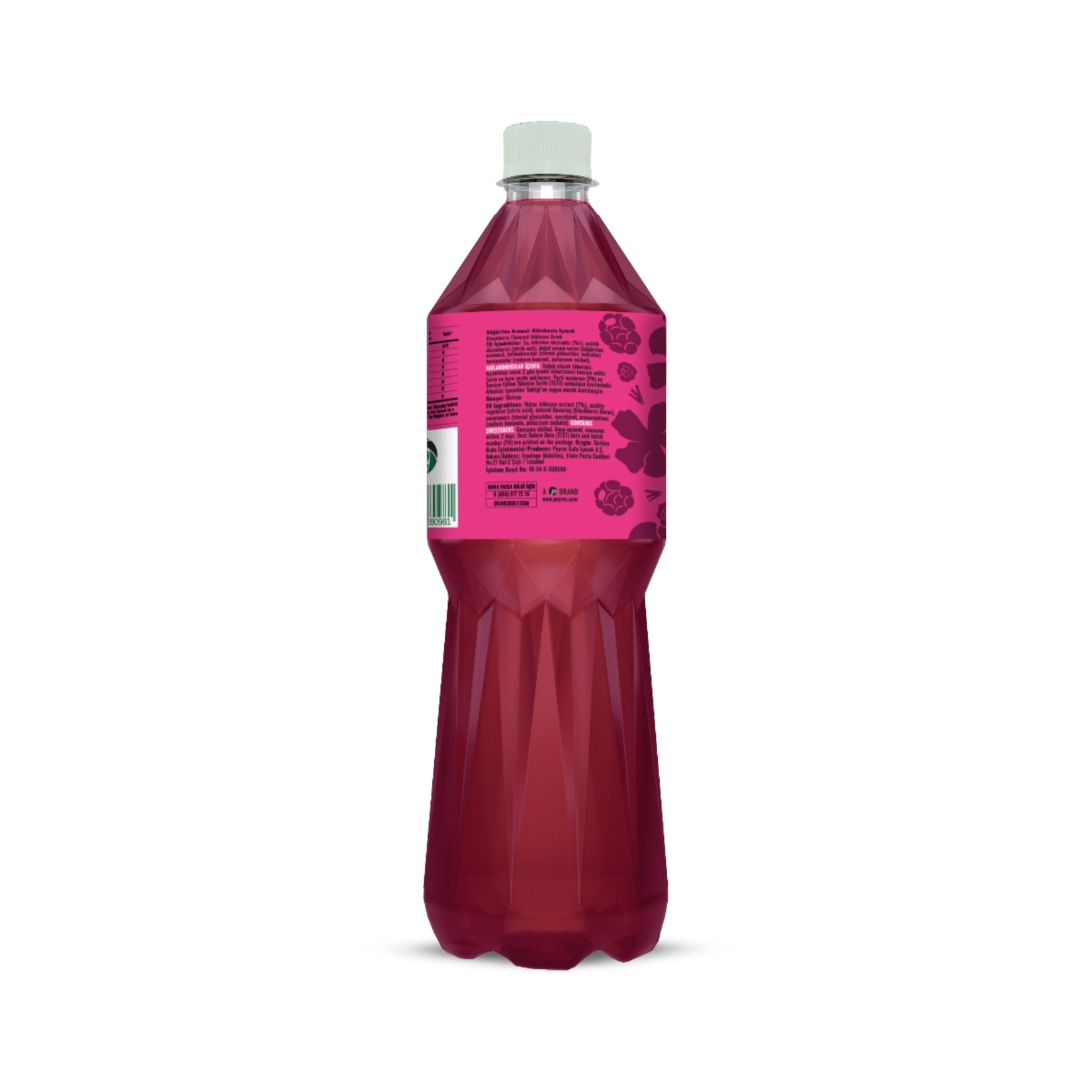 Oddly Hibiscus Böğürtlen Aromalı Soğuk Çay 1 L - Görsel 2