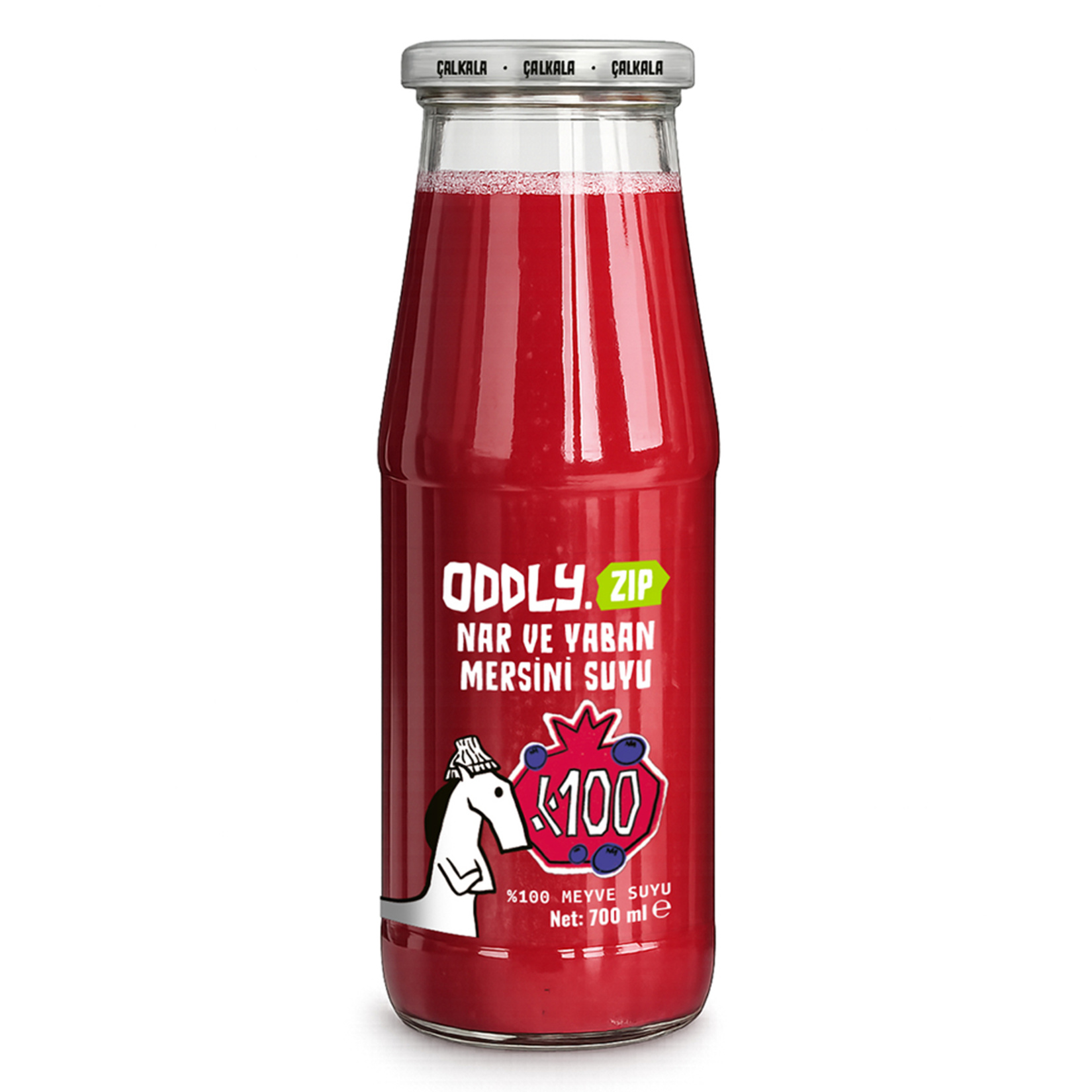 Oddly Zip %100 Nar ve Yaban Mersini Suyu 700 Ml - Görsel 1